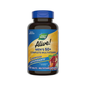 Nature’s Way Alive! Men’s 50+ Complete Multivitamin, Supports Multiple Body Systems*, Supports Cellular Energy Nature's Way buy supplements canada