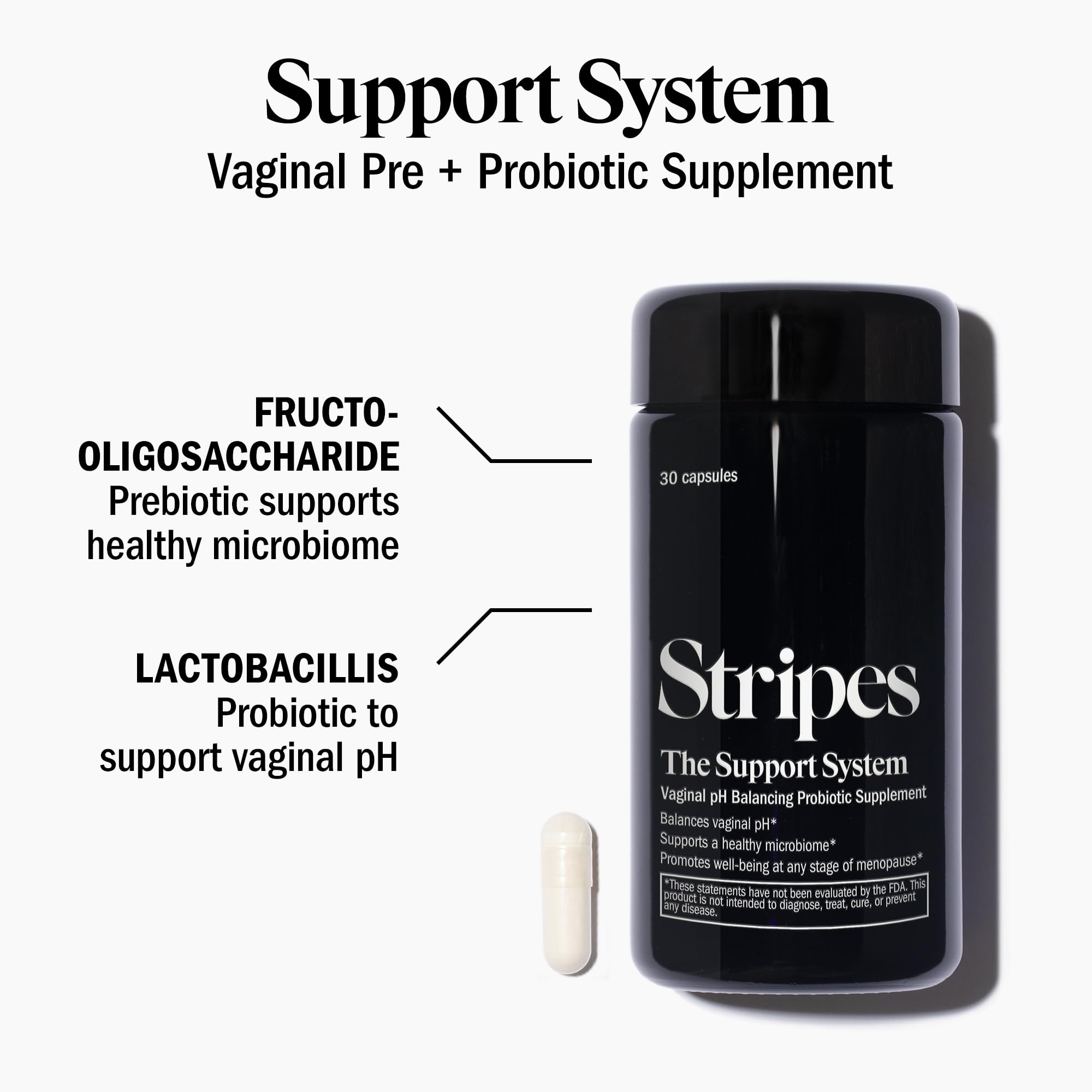 STRIPES by Naomi Watts - The Support System - Daily Vaginal Pre + Probiotic Maintains a Healthy pH STRIPES buy supplements canada