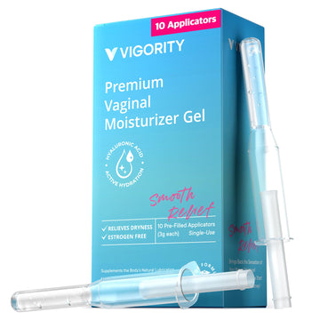 Vigority Vaginal Moisturizer Gel: Long Lasting Relief for Vaginal Dryness, Irritation & Intimate Discomfort with Hyaluronic Acid & Vitamin E – Hormone-Free Feminine Care – 10 Pre-Filled Applicators Vigority buy supplements canada