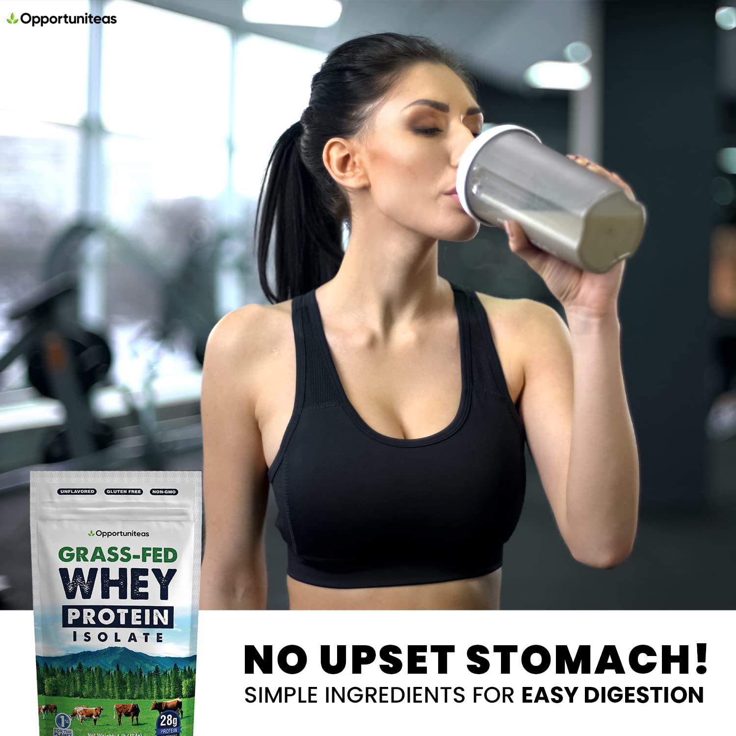 Opportuniteas Grass Fed Whey Protein Isolate Powder - Unflavored Whey Protein Isolate Opportuniteas buy supplements canada