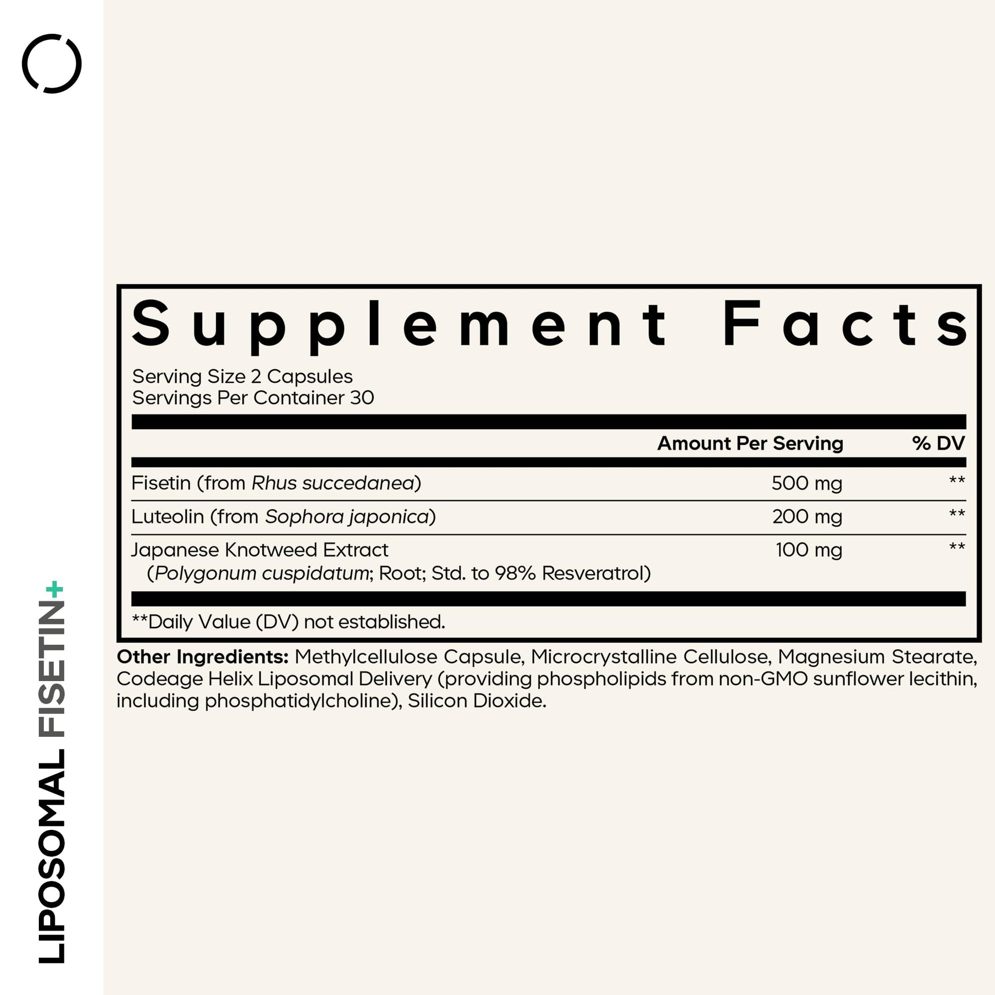 Codeage Liposomal Fisetin Supplement - Fisetin 500 mg - Resveratrol from Japanese Knotweed Extract Polyphenol, Luteolin Sophora Japonica Flavonoid, Liposomal Delivery - Vegan, Non-GMO - 60 Capsules Codeage buy supplements canada