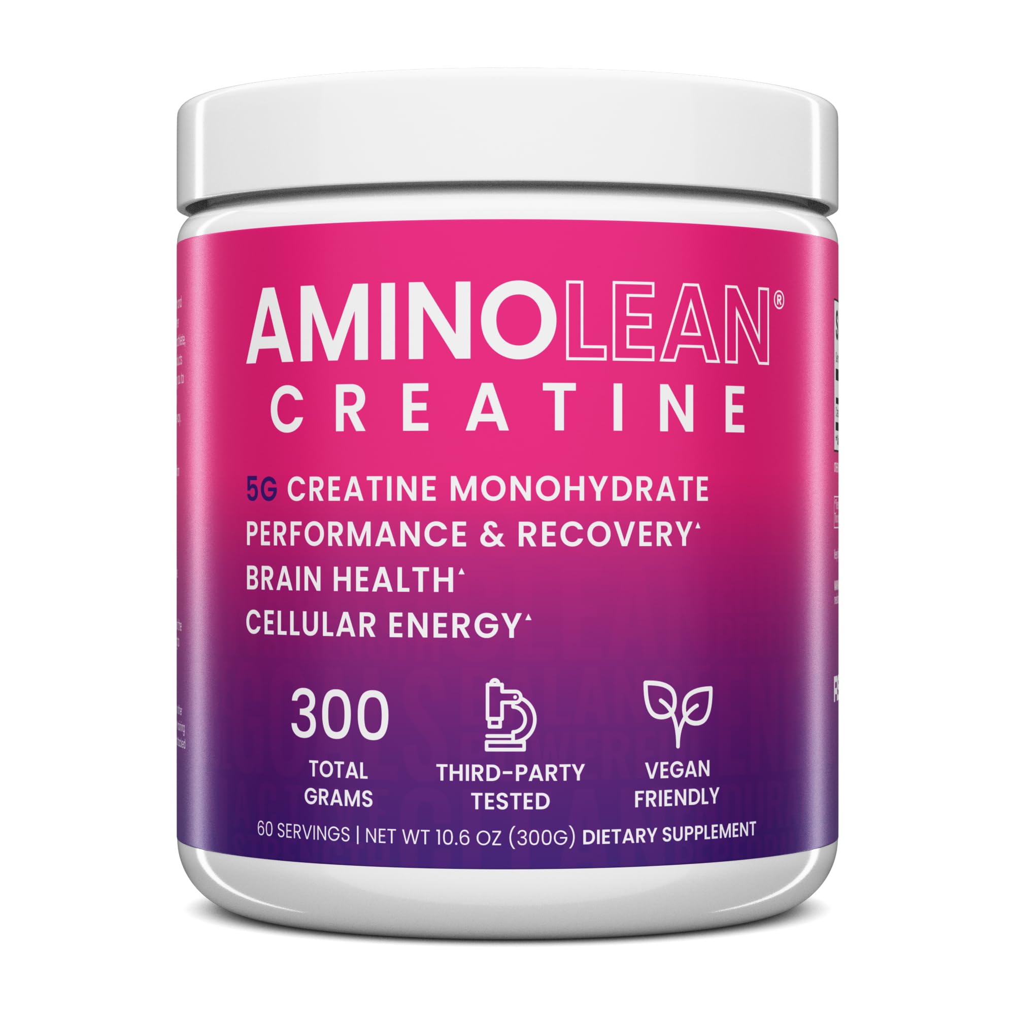 AminoLean Creatine for Women and Men, Pure Micronized Creatine Monohydrate Powder Supplement for Muscle Toning, Mood Support, Energy Boost, and Brain Health, 300g RSP NUTRITION buy supplements canada
