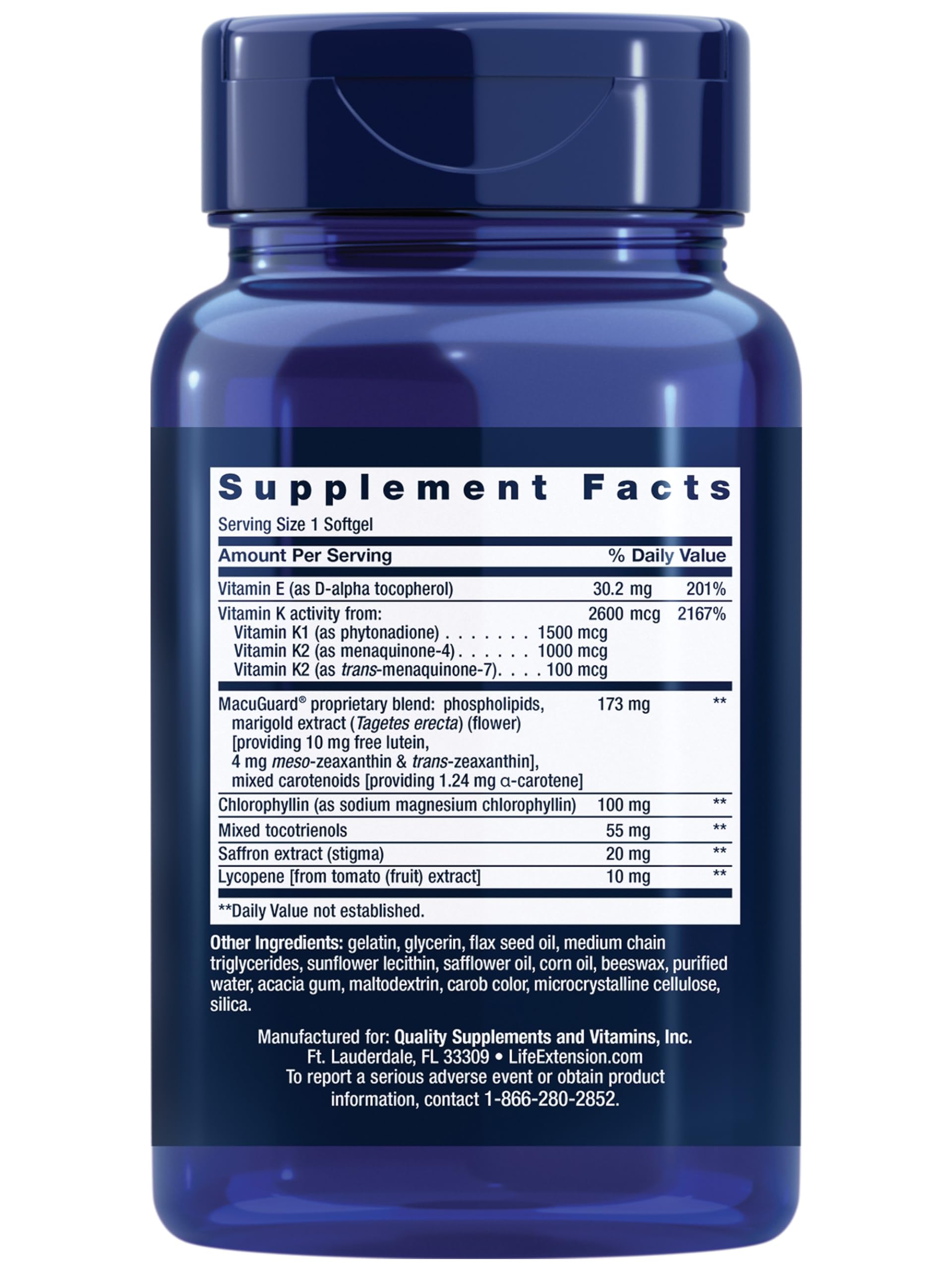 Life Extension Once-Daily Health Booster, Vitamins E, K1 & K2, phospholipids, Fat-Soluble nutrients for Eye Health, Bone Health, Heart Health, Gluten-Free, 1 Daily, Non-GMO, 30 softgels Life Extension buy supplements canada