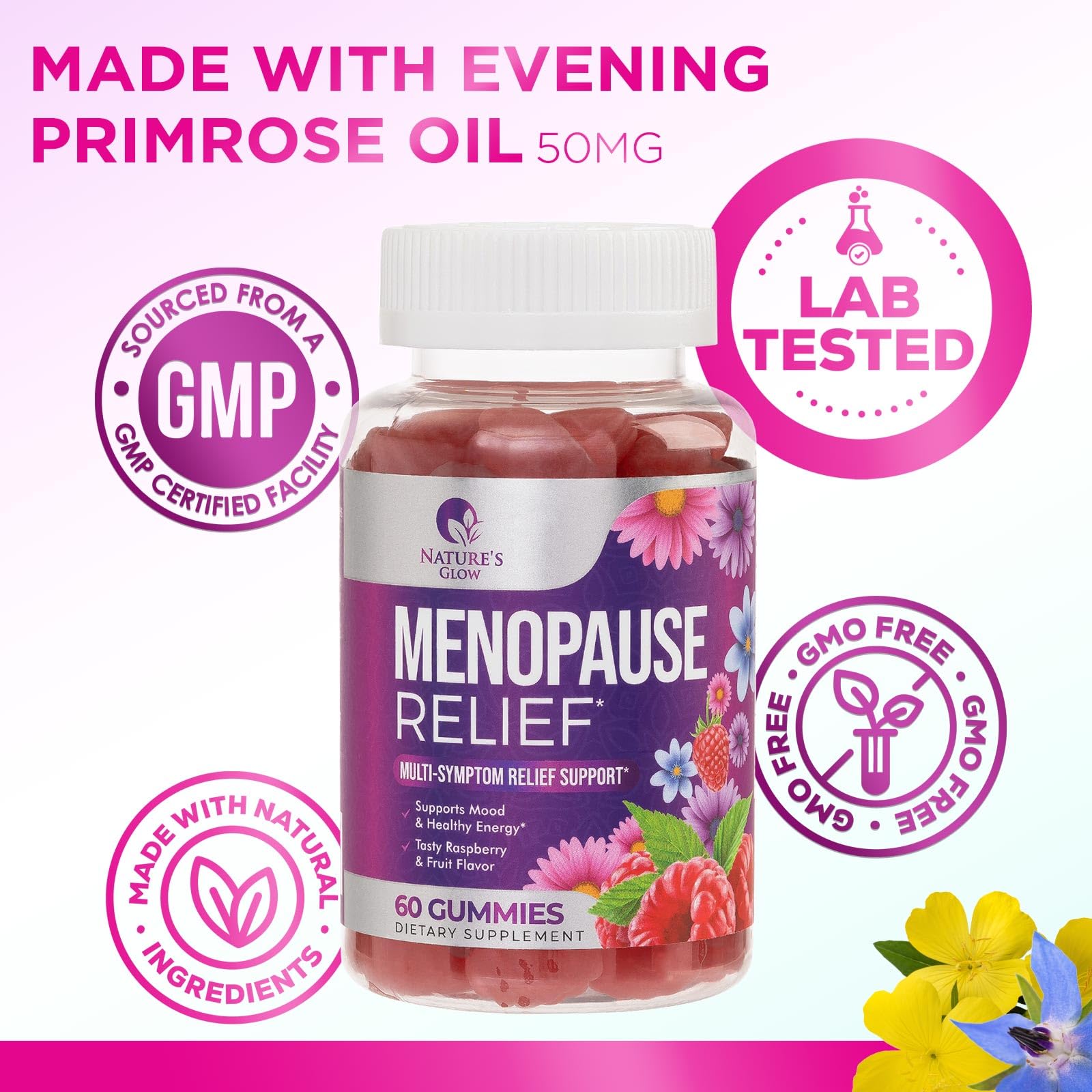 Nature's Glow Menopause Relief Vitamin Gummy for Women - Effective Menopause Nature's Glow buy supplements canada