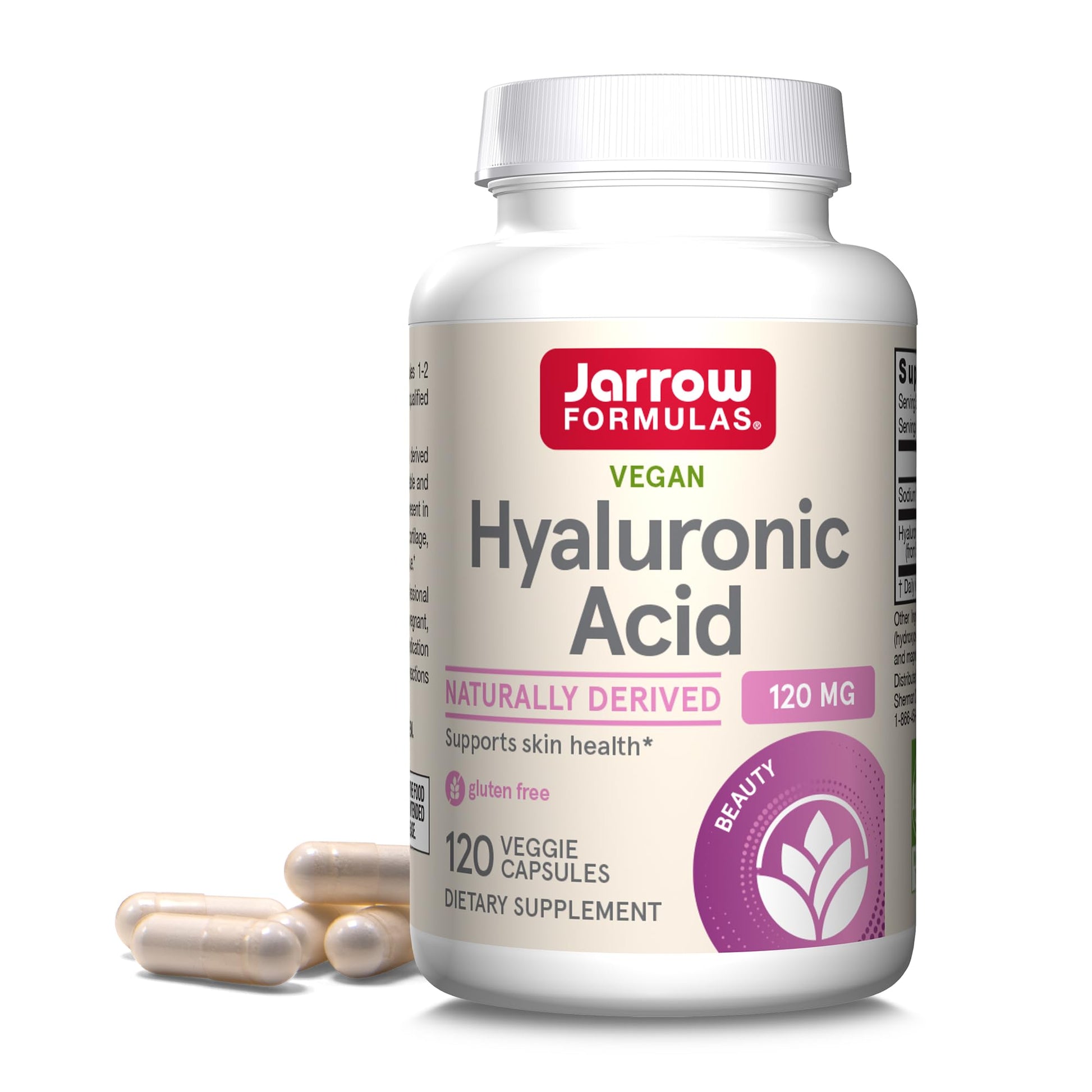 Jarrow Formulas® Hyaluronic Acid 120 mg, Dietary Supplement, Skin Health Support, 120 Veggie Capsules, Up to 60 Day Supply Jarrow Formulas buy supplements canada