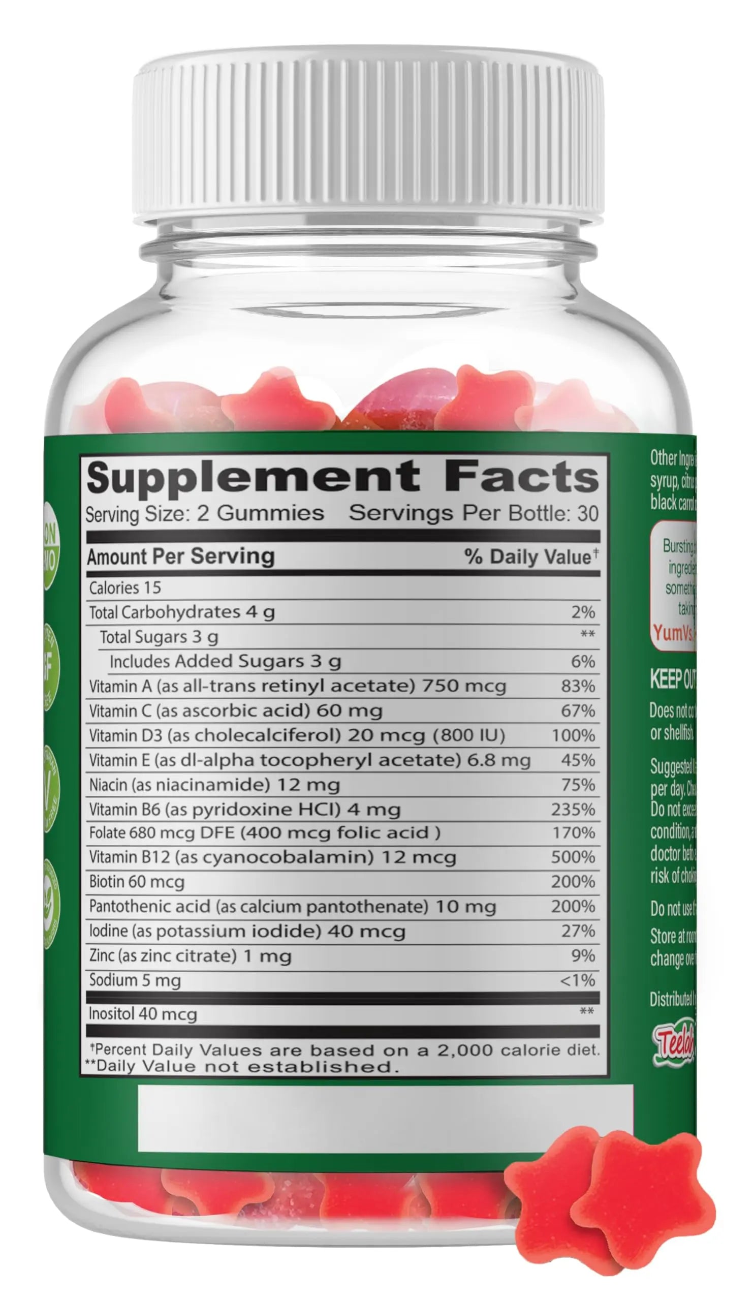 Multivitamin for Adults & Teens Bundle – Complete Daily Health Support Gummies YUM-V'S buy supplements canada