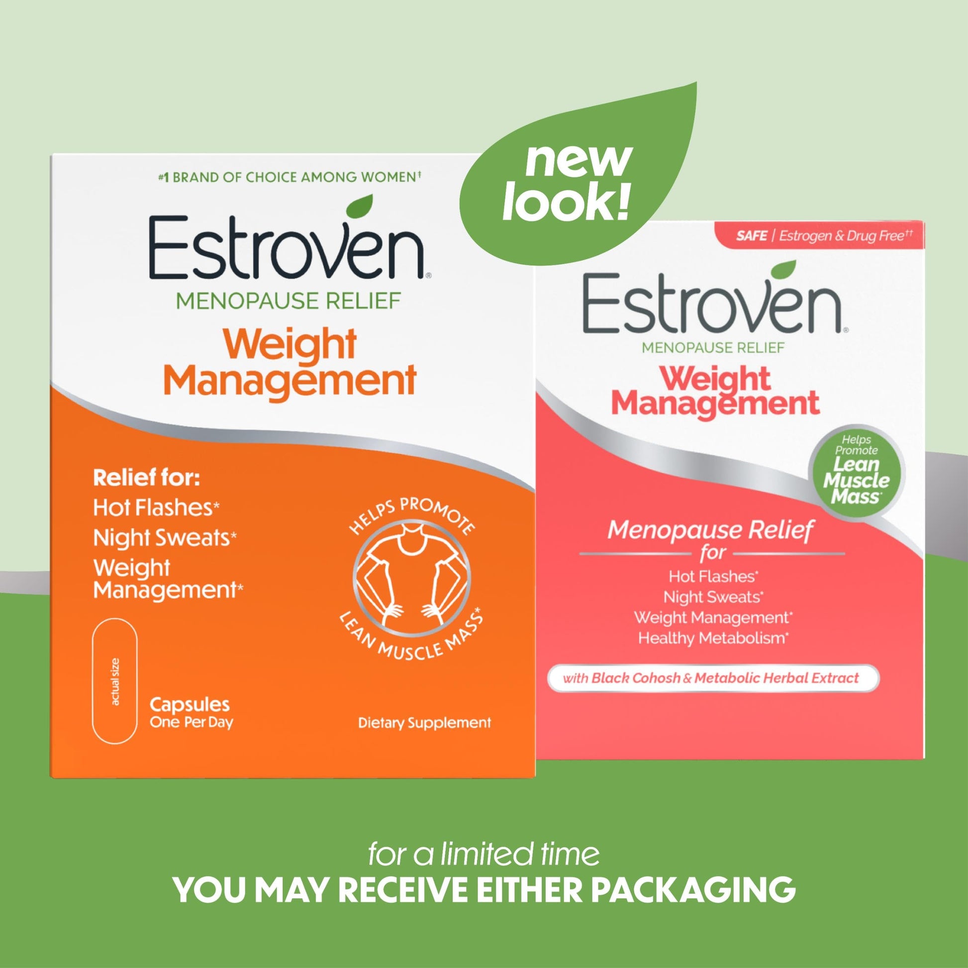 Estroven Weight Management for Menopause Relief - 30 Ct. - Clinically Proven Ingredients Help Manage Weight, Provide Night Sweats & Hot Flash Relief* Drug-Free & Gluten-Free Caplets Estroven buy supplements canada