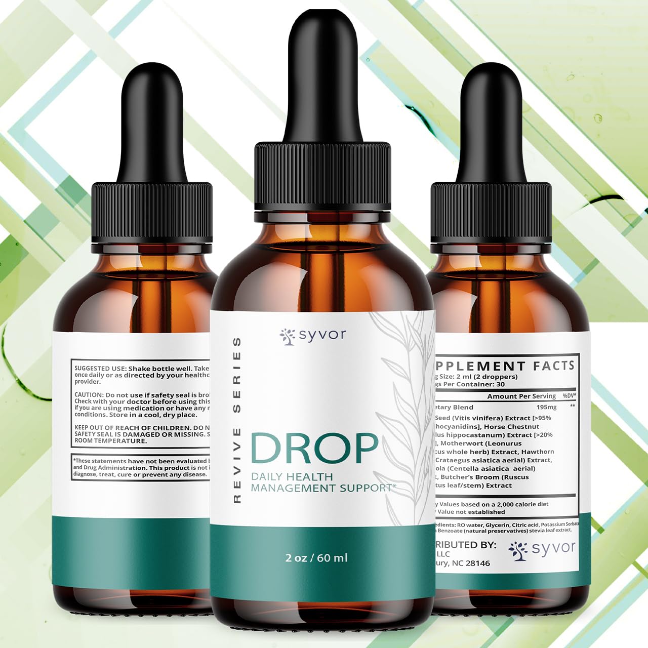 (3 Pack) Drop The Pounds Drops, Official Drop The Pounds Liquid Drops with All Natural Ingredients, Advanced Health Optimizer & Wellness Support with Premium Vitamins for Women & Men (90 Servings) Syvor buy supplements canada