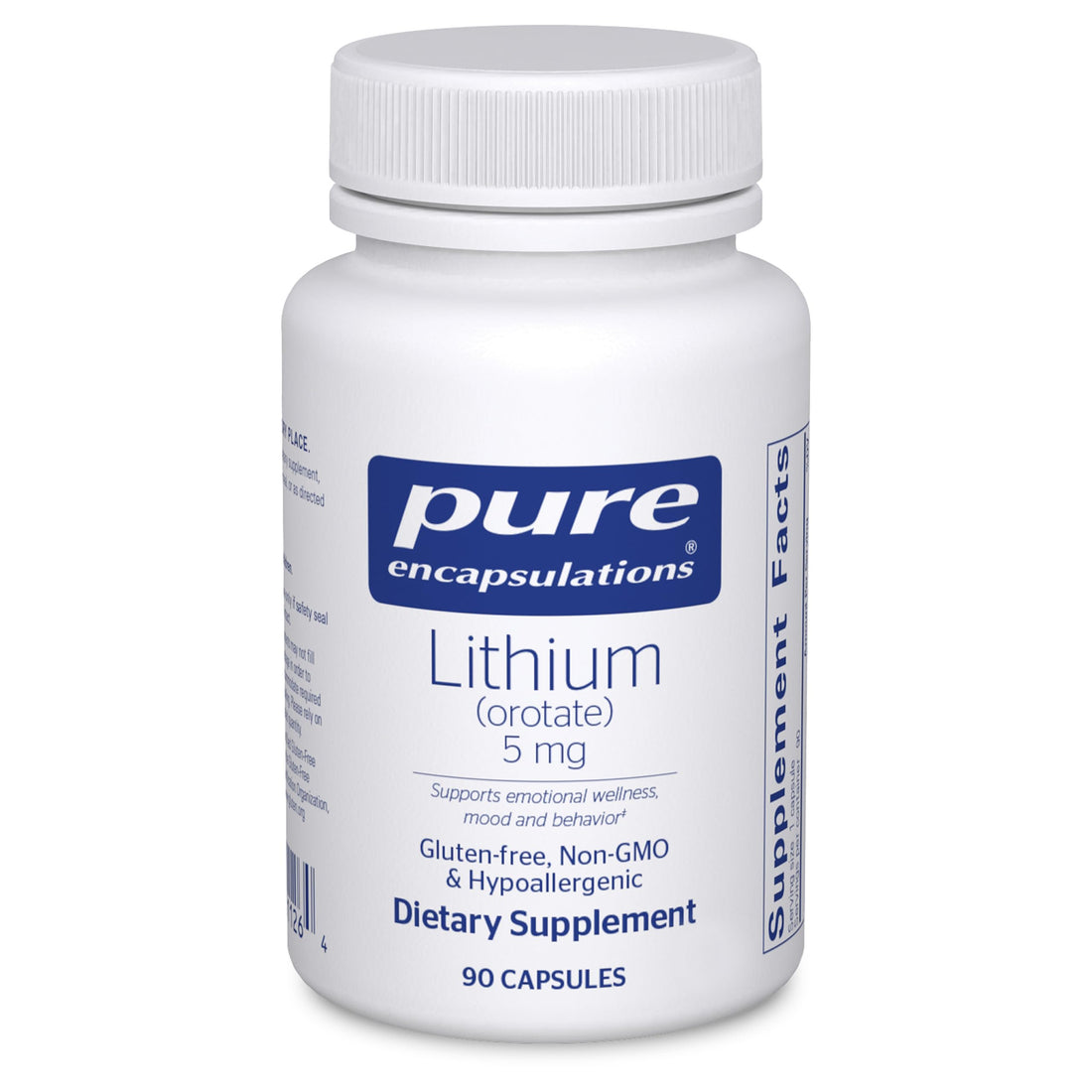 Pure Encapsulations Lithium Orotate 5 mg - Brain Support Supplement - with N-Acetyl-L-Cysteine (NAC) for Memory & Brain Behavior* Pure Encapsulations buy supplements canada