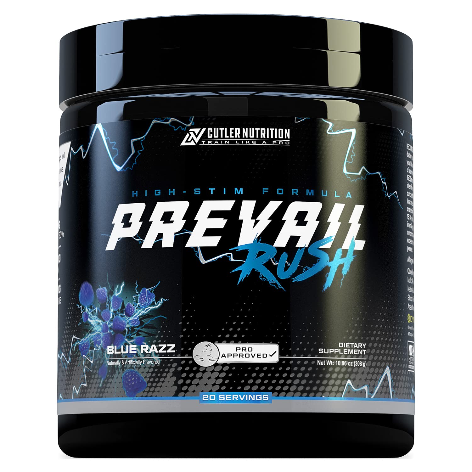Cutler Nutrition High Stim Pre Workout Powder Prevail Rush Preworkout for Men & Women Cutler Nutrition buy supplements canada