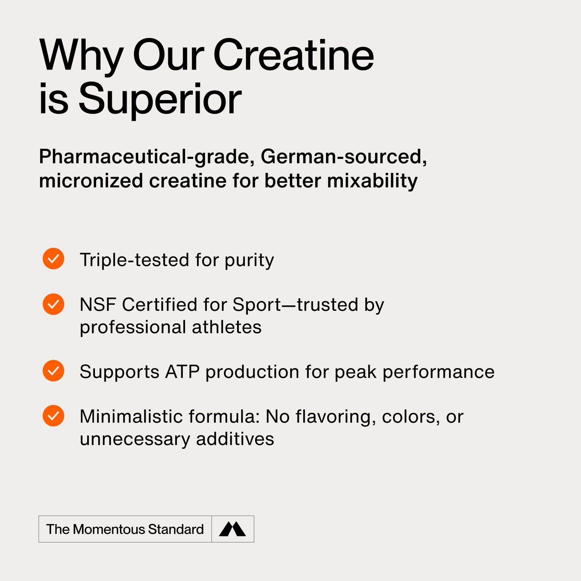 Momentous Creatine Monohydrate Powder - Creatine Powder - Supports Strength, Lean Muscle, & Recovery for Men & Women - NSF Certified for Sport - 5 g per Serving - 30 Servings Momentous buy supplements canada