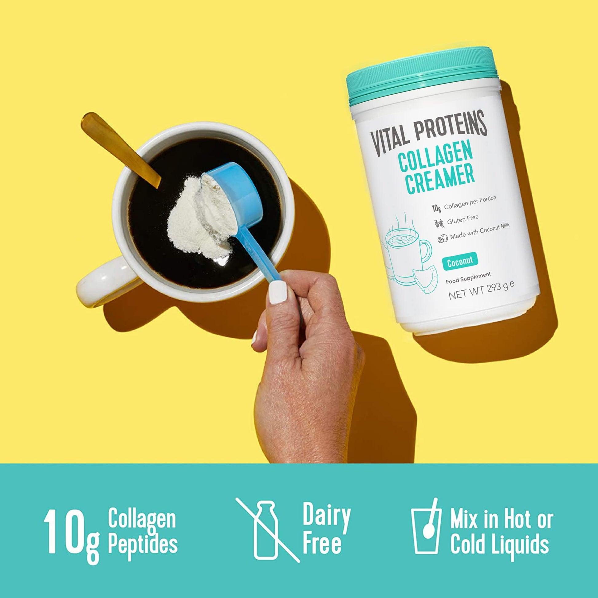 Vital Proteins Collagen Coffee Creamer, No Dairy & Low Sugar Powder with Collagen VITAL PROTEINS buy supplements canada