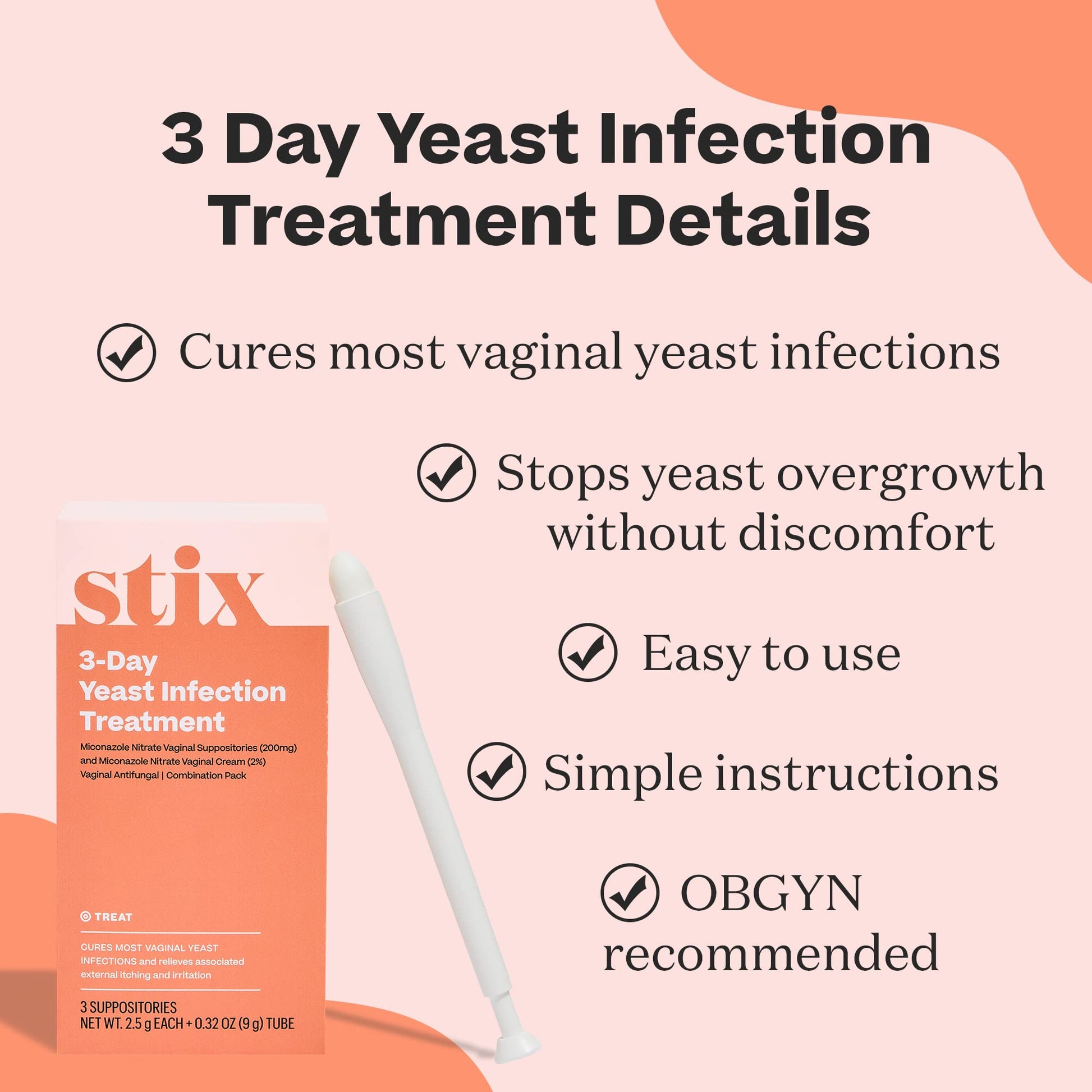 Stix 3-Day Yeast Infection Treatment for Women - Relieves External Itching & Irritation Get Stix buy supplements canada