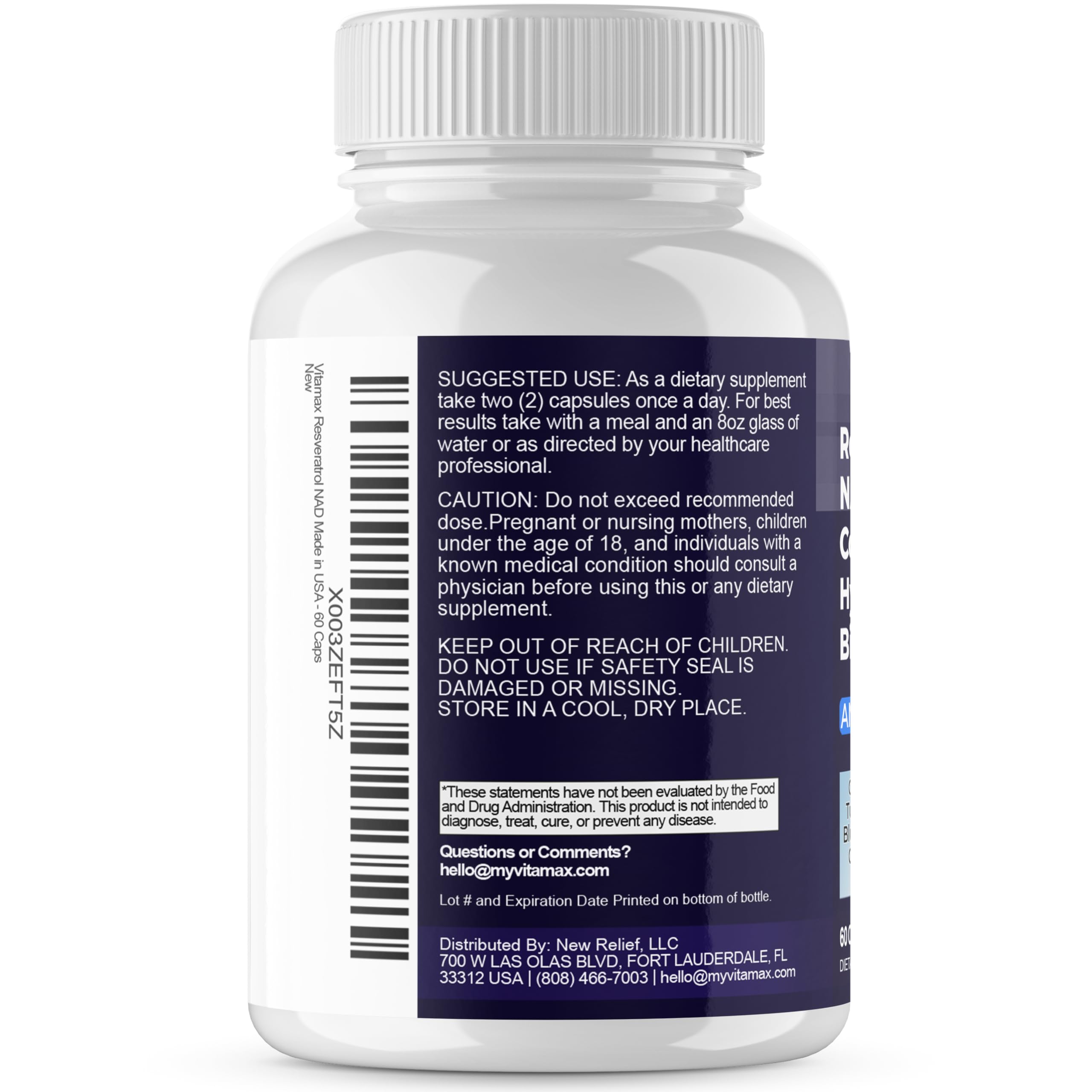 Resveratrol NAD+ Berberine Hyaluronic Acid - Biotin Grape & Blueberry + NAC - Collagen Peptides - Hair, Nail, Skin & Joint Supplement - 21-in-1 Women and Men Vitamax buy supplements canada
