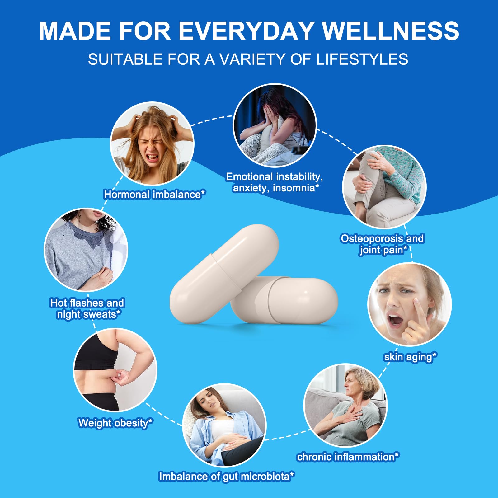 Natprime Menopause Supplements for Women - 60 Billion CFU Akkermansia Probiotic for Hormonal Balance, Night Sweats, Hot Flashes Relief, Gut Health, Mood Support & URO Viginal probiotic - 60 Ct 30 Day Natprime buy supplements canada