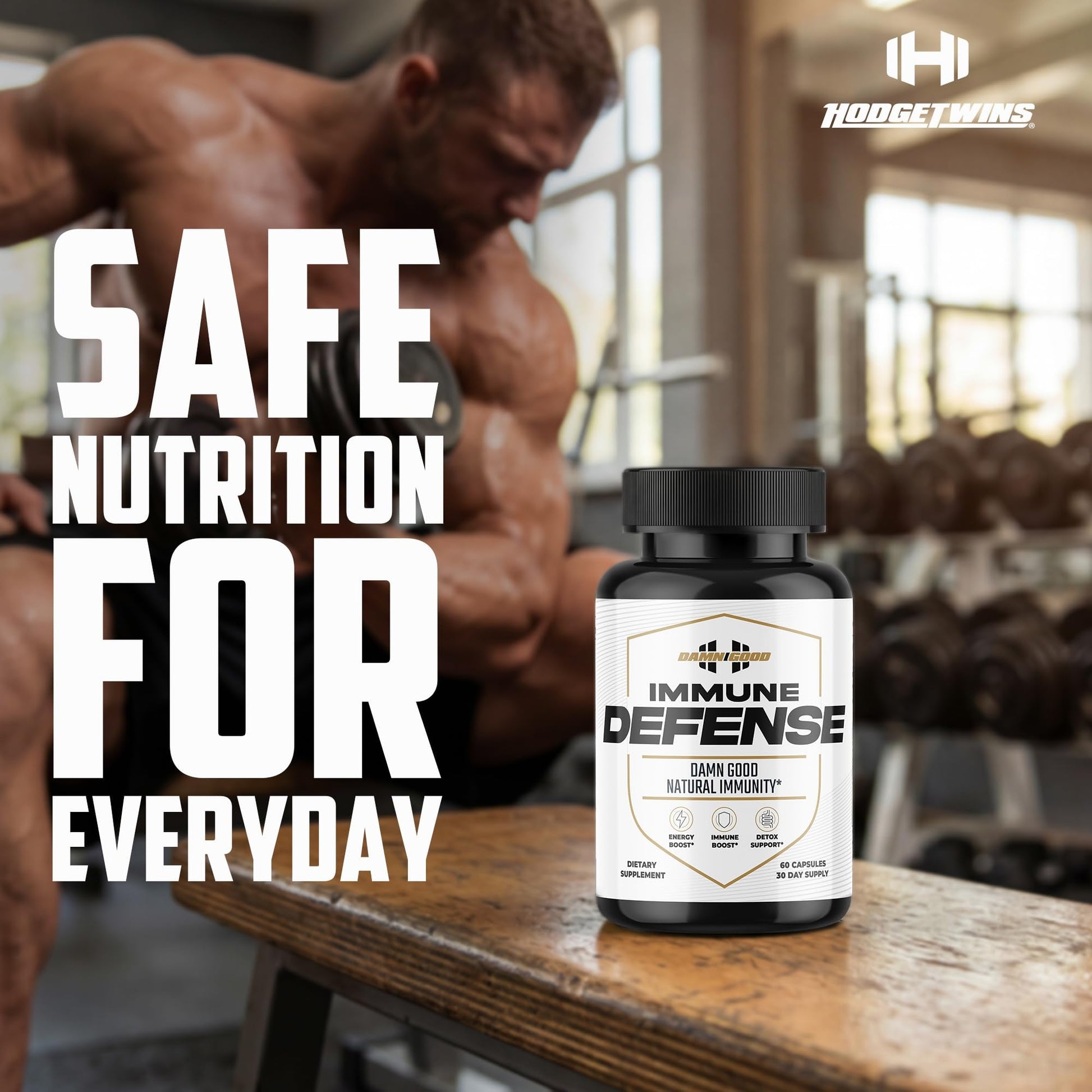 DAMN GOOD The Hodge Twins Immune Defense Supplement (60 Capsules) – Sea Moss Blend Capsules for Everyday Balance, Digestive Support, and Whole-Body Wellness with Vitamins, Minerals, and Botanicals DAMN GOOD buy supplements canada