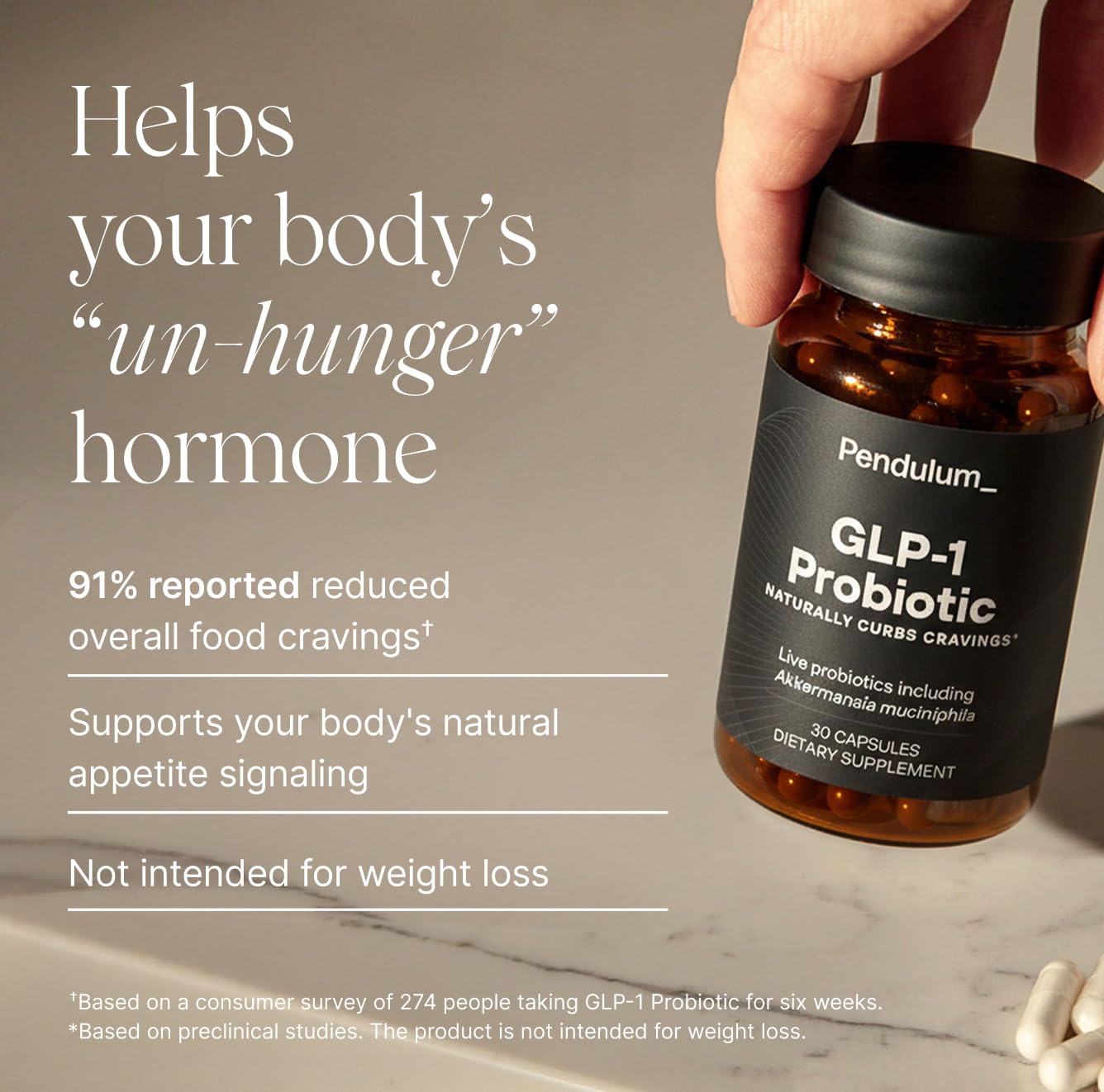 Pendulum GLP-1 Probiotic – Supports Appetite Control and Craving Management, Naturally | Improves Regularity & Gut Health with Akkermansia & Other Strains (30 Capsules) Pendulum buy supplements canada