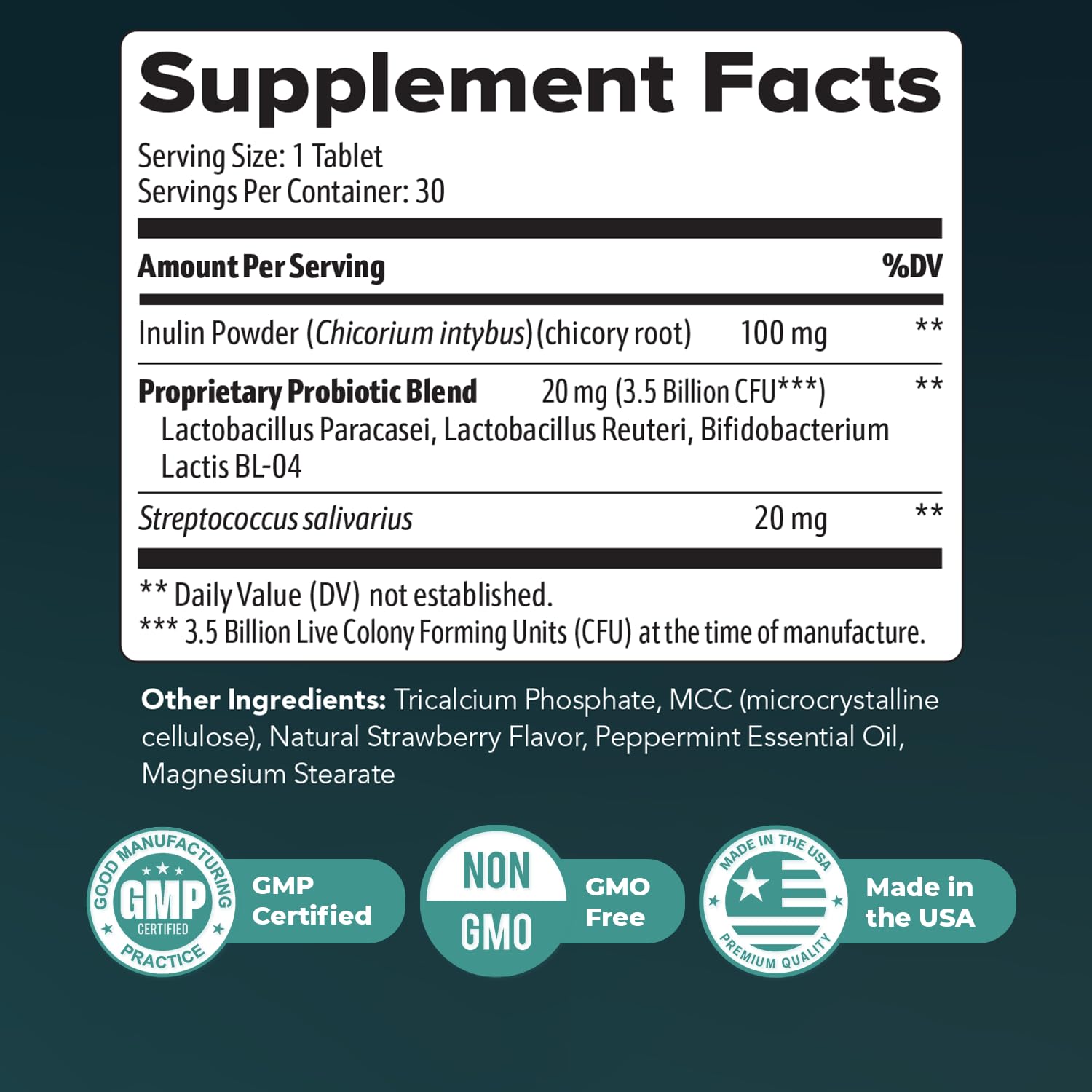 Nature’s NutriWave Synaptigen – Natural Supplement with Inulin Powder, Probiotics 3.5 Billion CFU, for Daily Wellness – Made in USA, Non-GMO, 30 Tablets - 6 Month Supply Nature’s NutriWave buy supplements canada