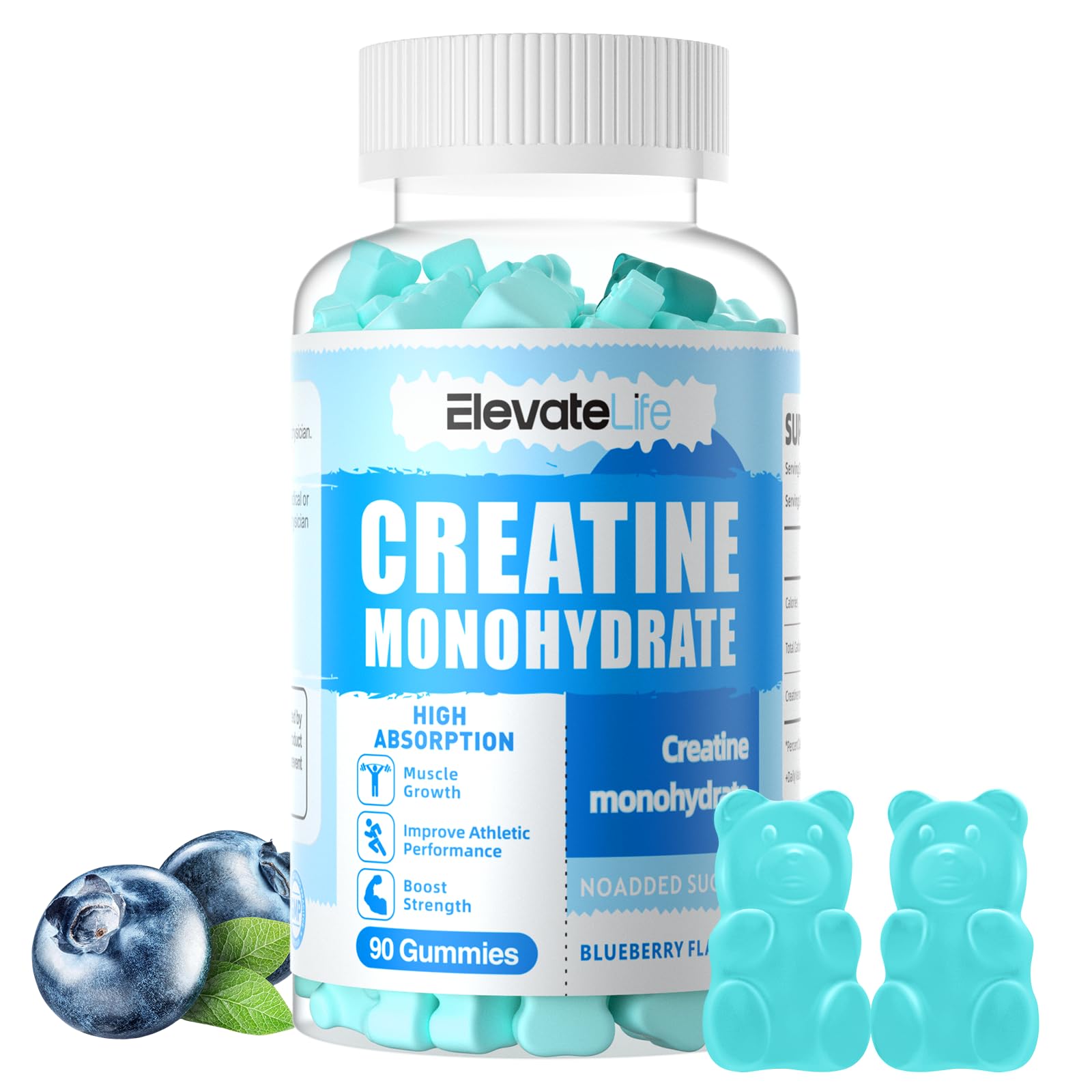 ElevateLife Creatine Monohydrate Gummies 5000mg for Men & Women, Chewables ElevateLife buy supplements canada