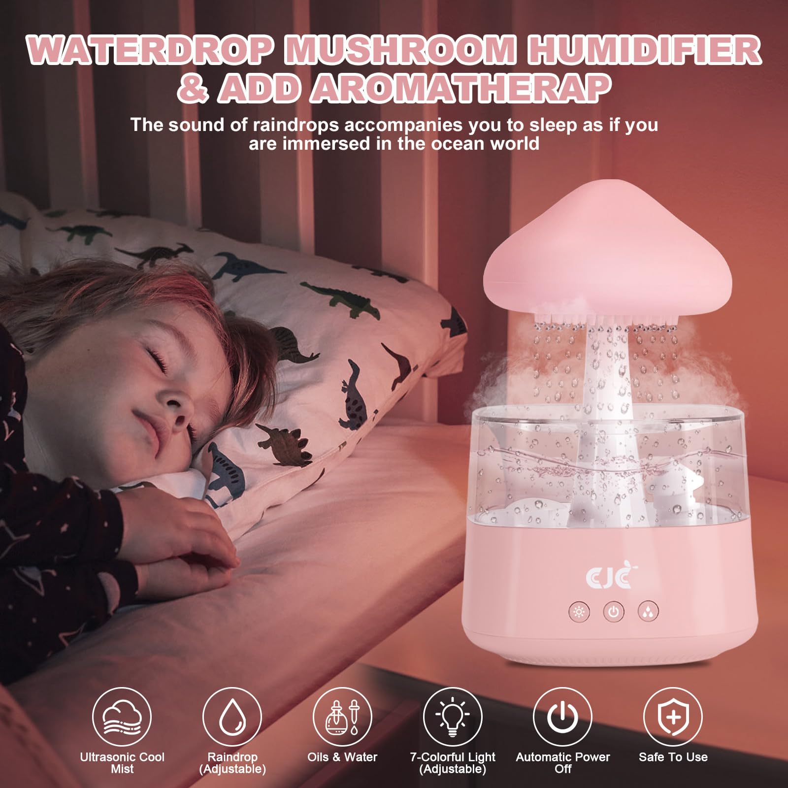Humidifiers for Bedroom, 7 Color-Changing Led Night Lights, Aromatherapy Essential Oil cjc buy supplements canada