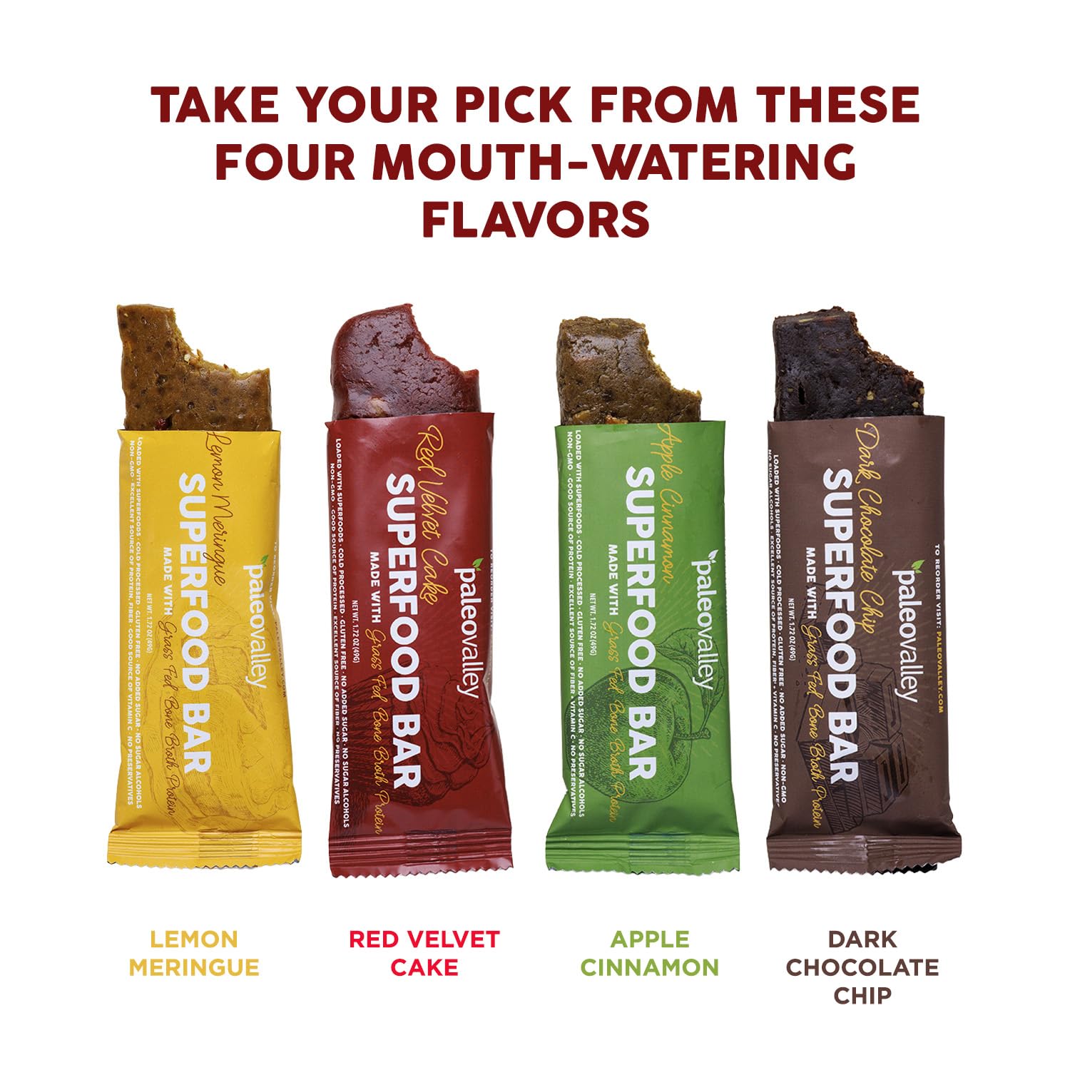 Paleovalley Superfood Bars – Red Velvet– 10 Pack – 9g Protein per Bar – Gluten-Free, Grain-Free, Paleo, Non-GMO – On-the-Go Snack Paleovalley buy supplements canada