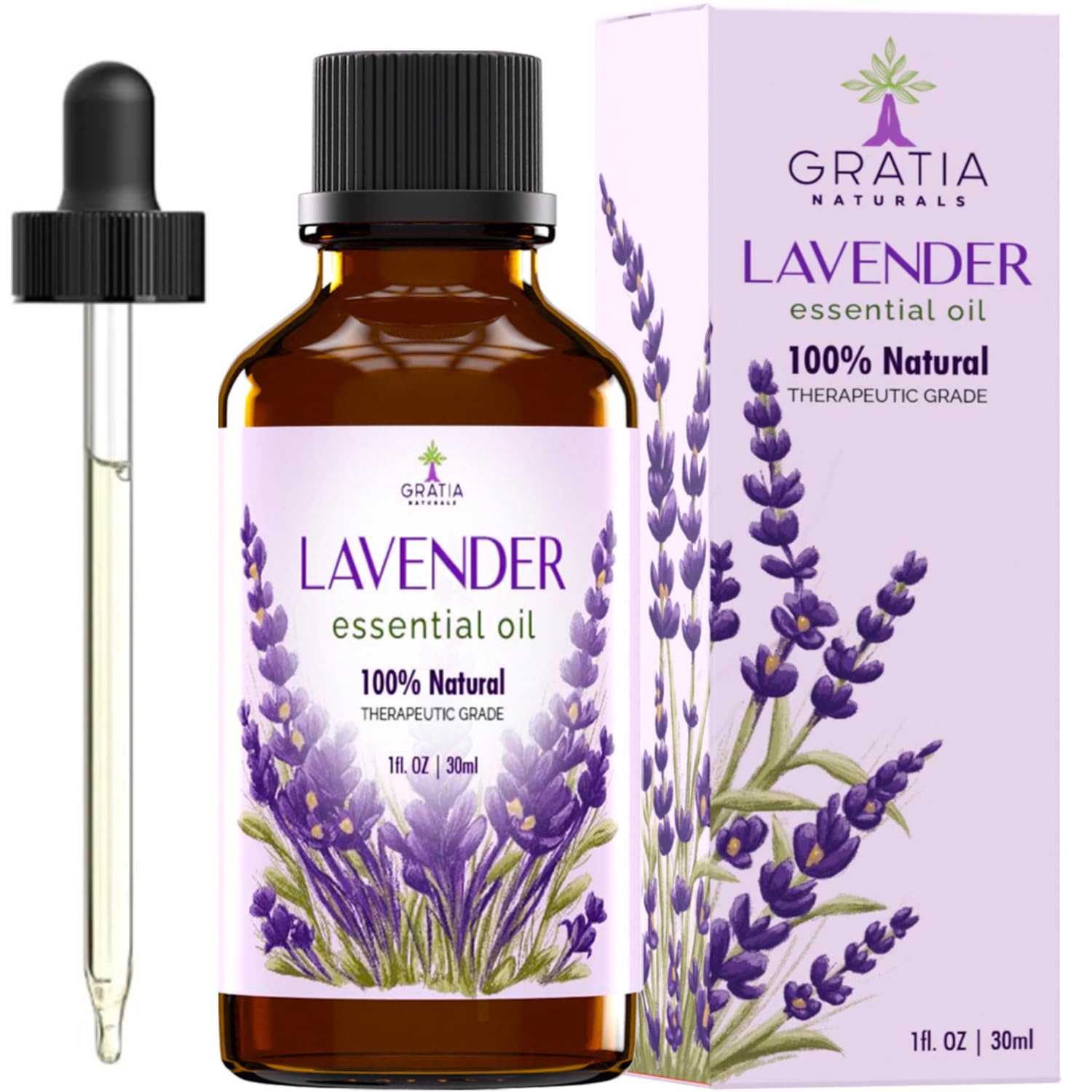 Gratia Naturals Lavender Essential Oil - 100% Pure and Natural … GRATIA NATURALS buy supplements canada