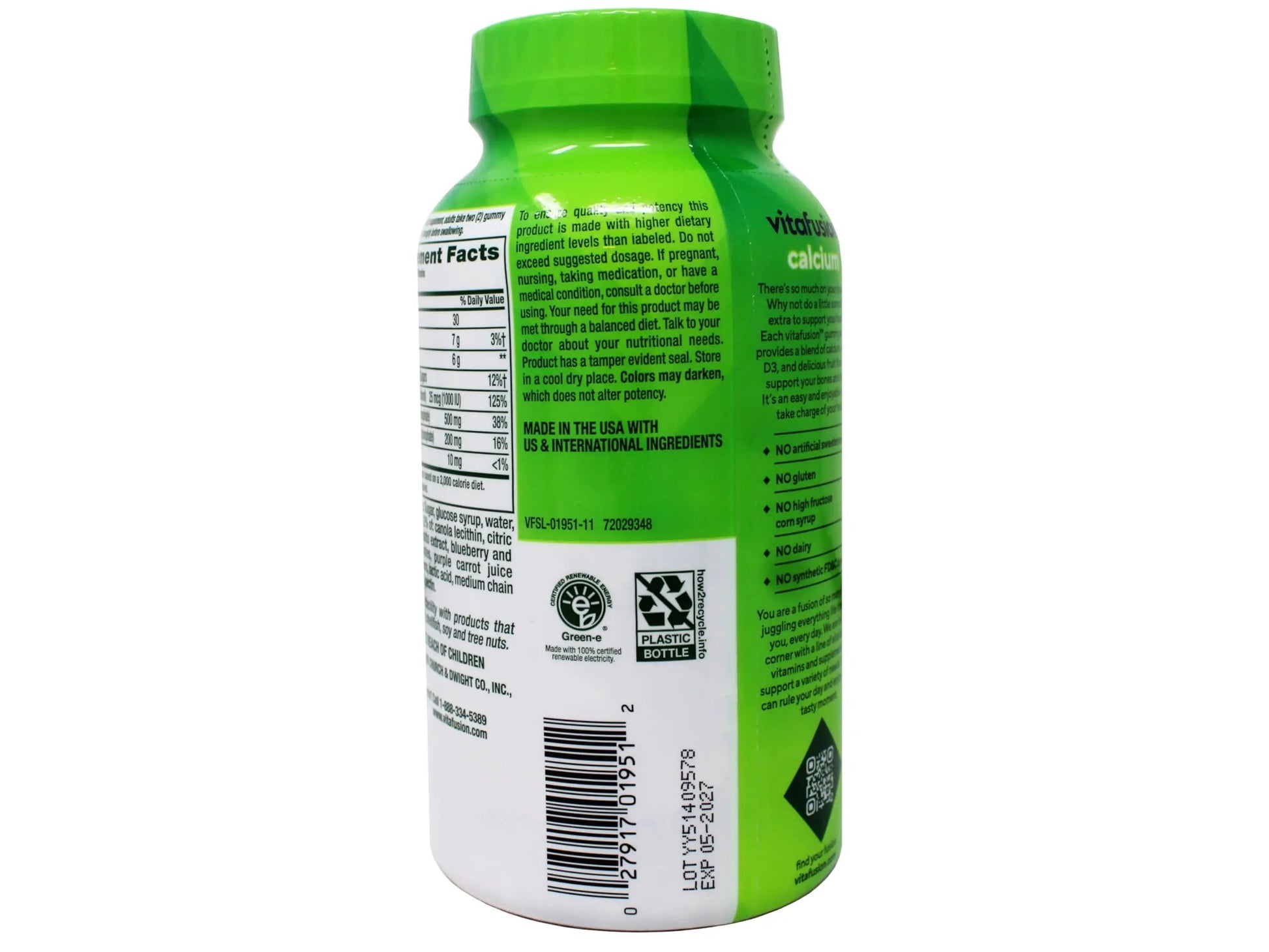 Vitafusion Calcium Adult Gummy Vitamins, 100 Gummy Vitamins Vitafusion buy supplements canada