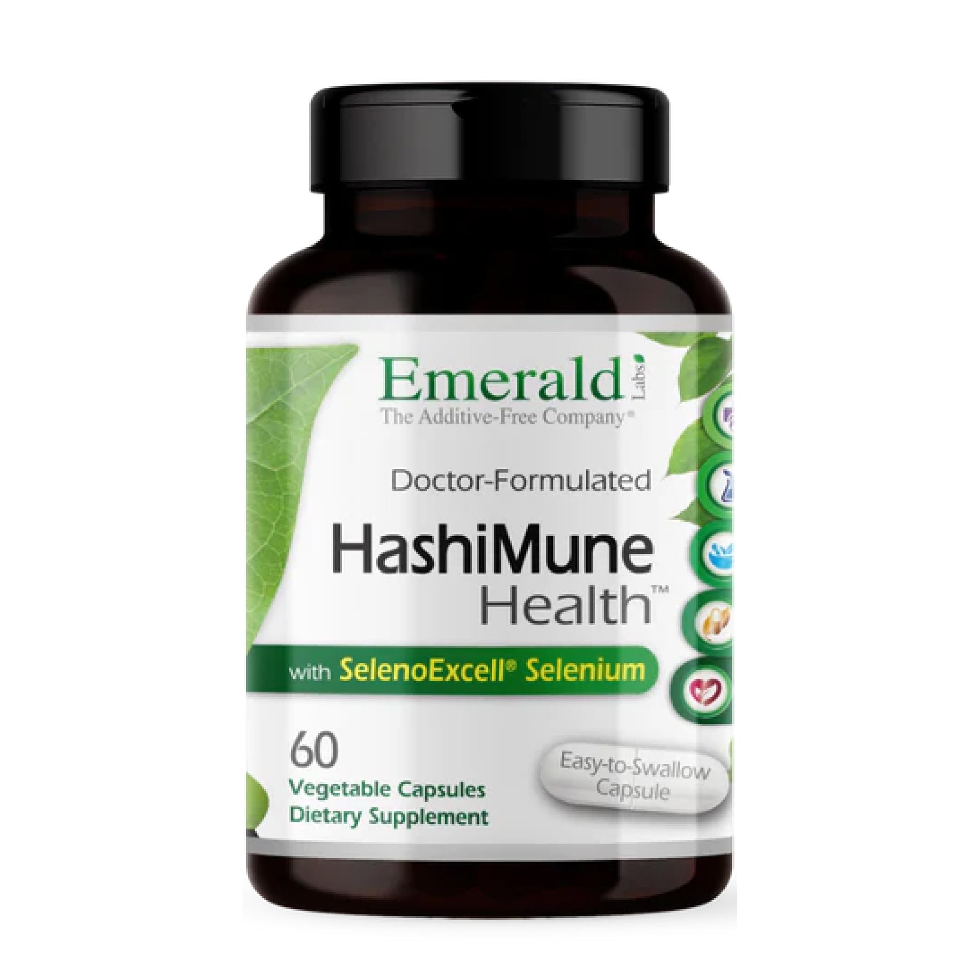 Emerald Labs HashiMune Health - Vegan Thyroid & Immune Support Supplement - Includes SelenoExcell Selenium & Myo-Inositol - 60 Vegetable Capsules (30-Day Supply) EMERALD LABS buy supplements canada