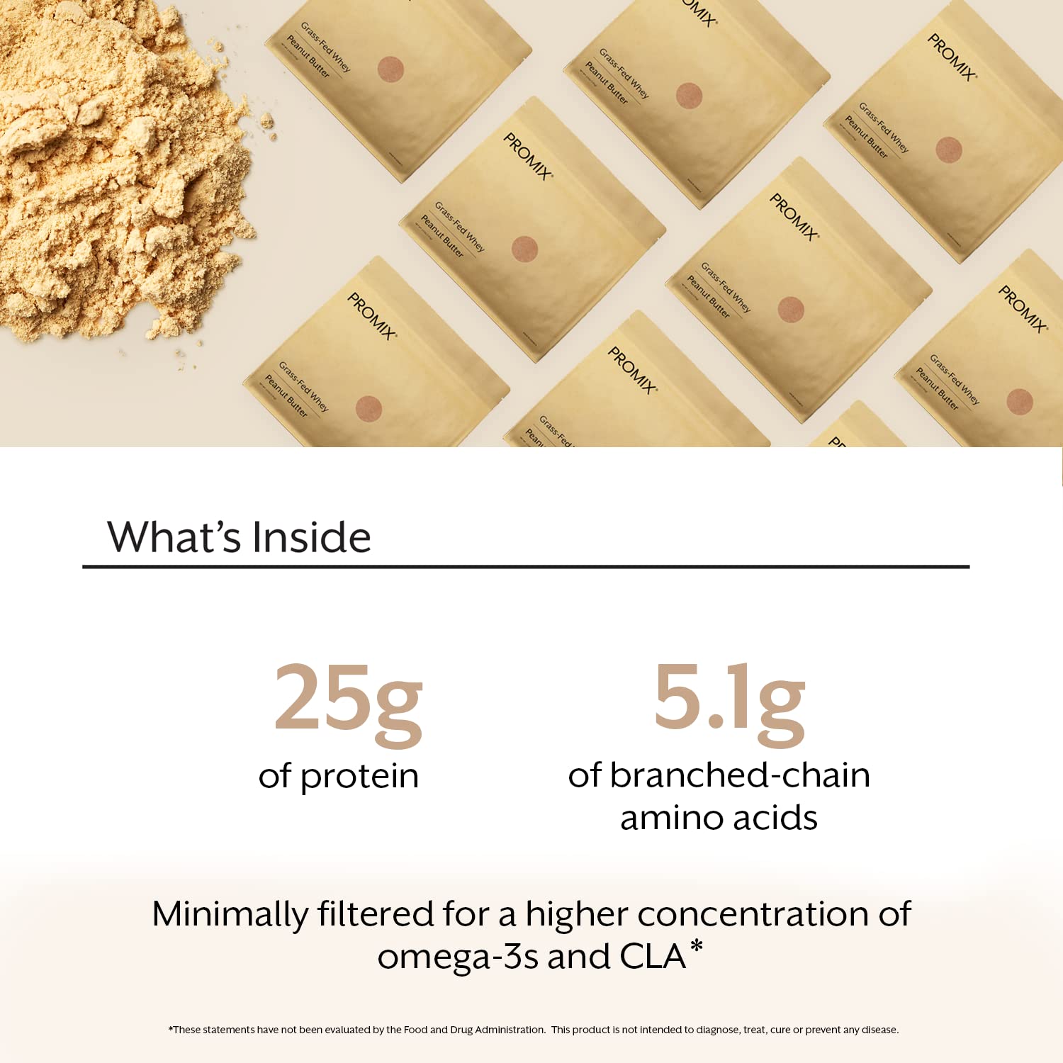 Promix Whey Protein Powder, Peanut Butter - 2.5lb Bulk - Grass-Fed & 100% All Natural ProMix Nutrition buy supplements canada