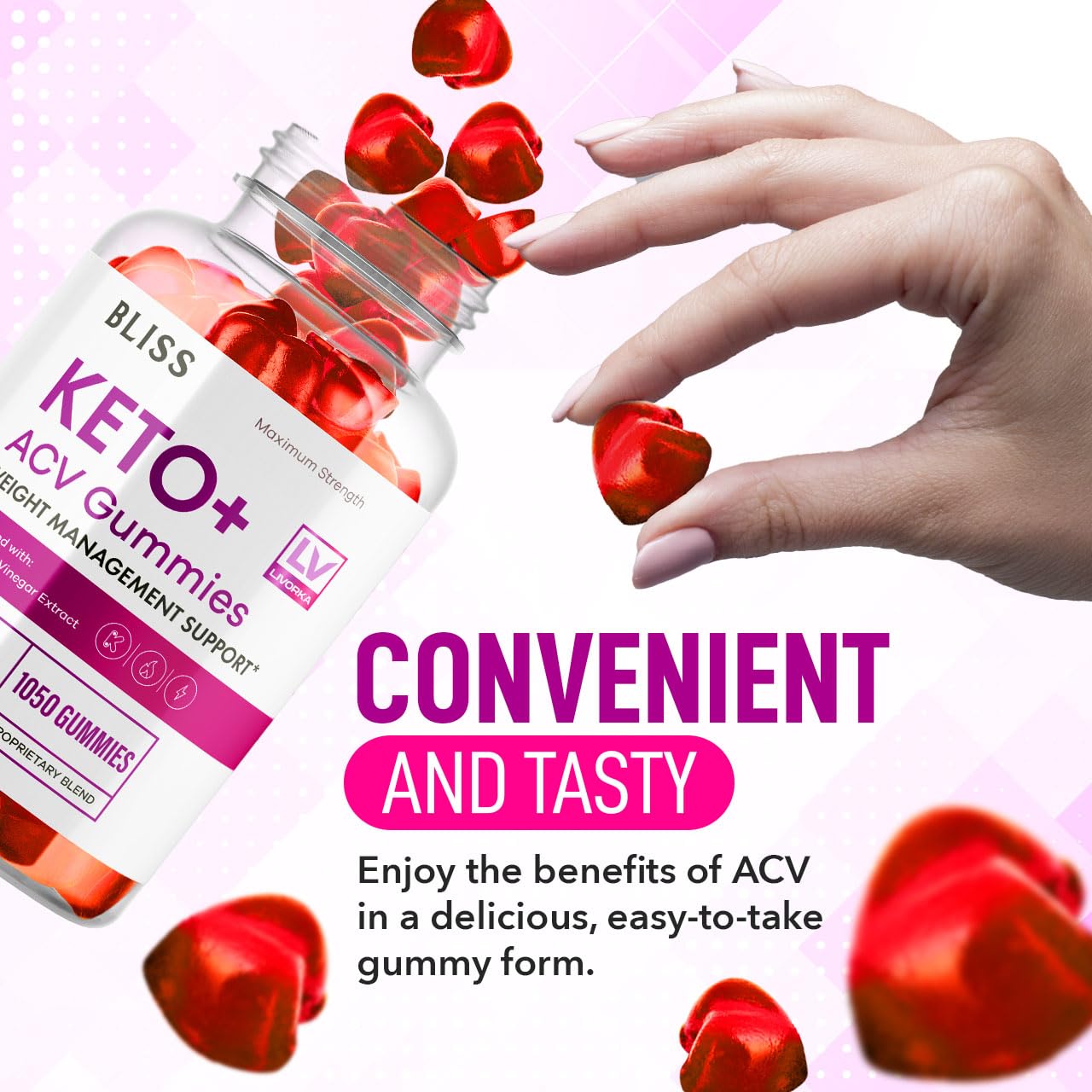 5 Pack - Bliss Keto ACV Gummies Advanced Weight Loss, Bliss ACV Active Gummies LIVORKA buy supplements canada