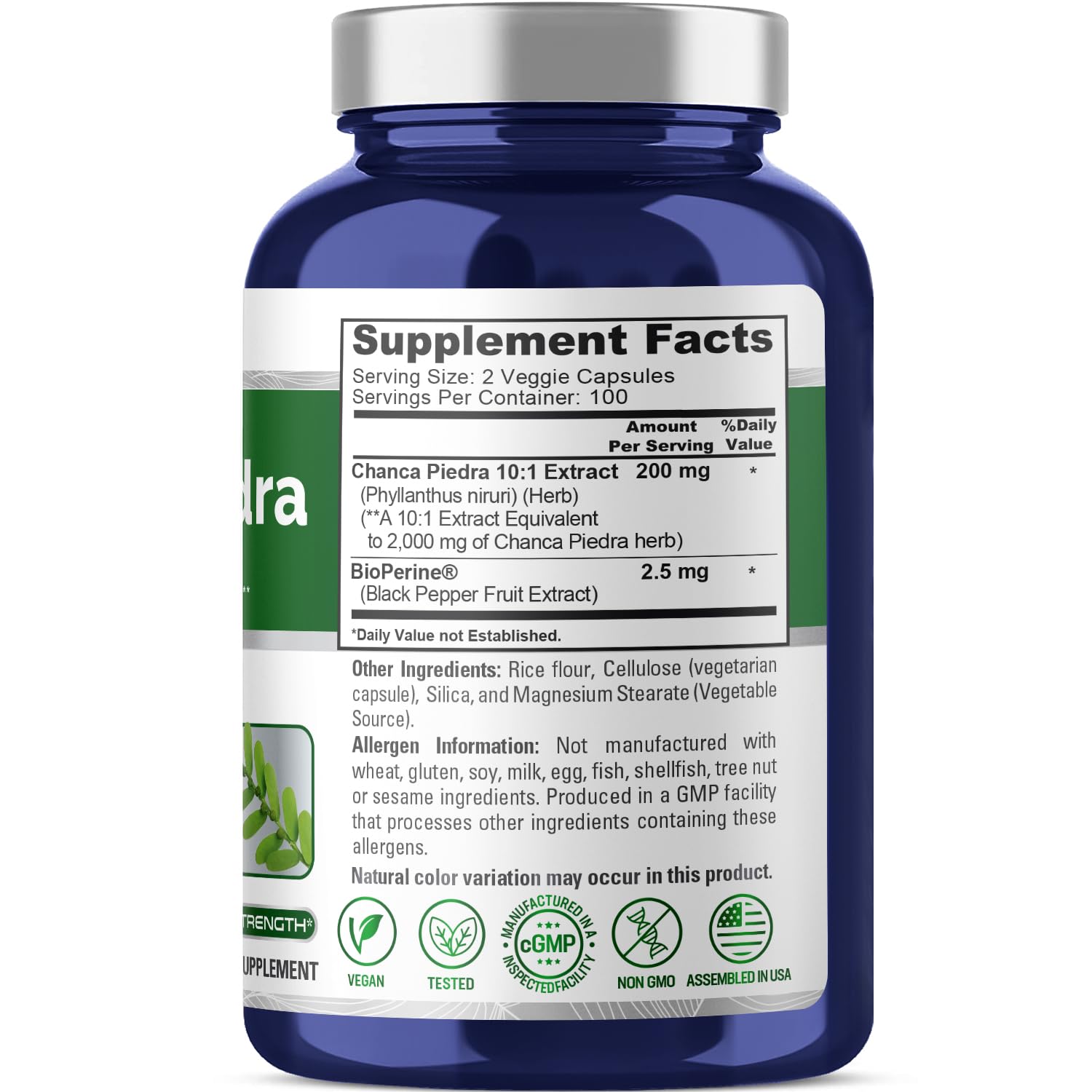 NusaPure Chanca Piedra 2000mg | 200 Veggie Caps | Herbal Extract Supplement | Extract 10:1, Non-GMO, Bioperine & Vegan | 100 Servings per Bottle NusaPure buy supplements canada