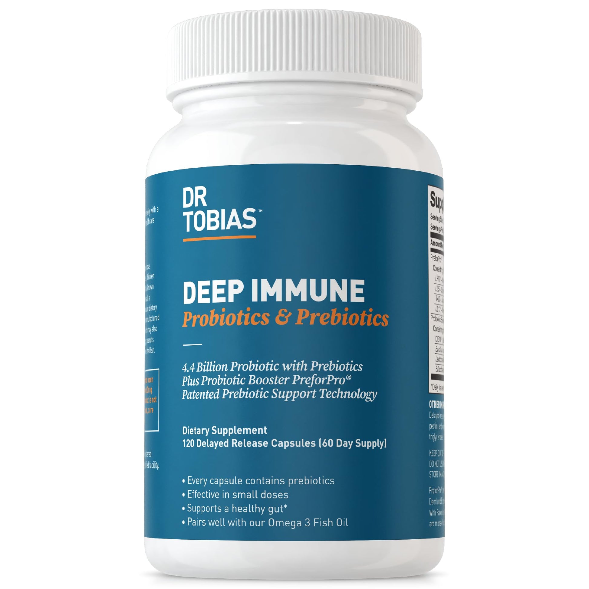 Dr. Tobias Deep Immune Probiotics & Prebiotics, 4.4 Billion CFU Probiotics for Women Dr. Tobias buy supplements canada