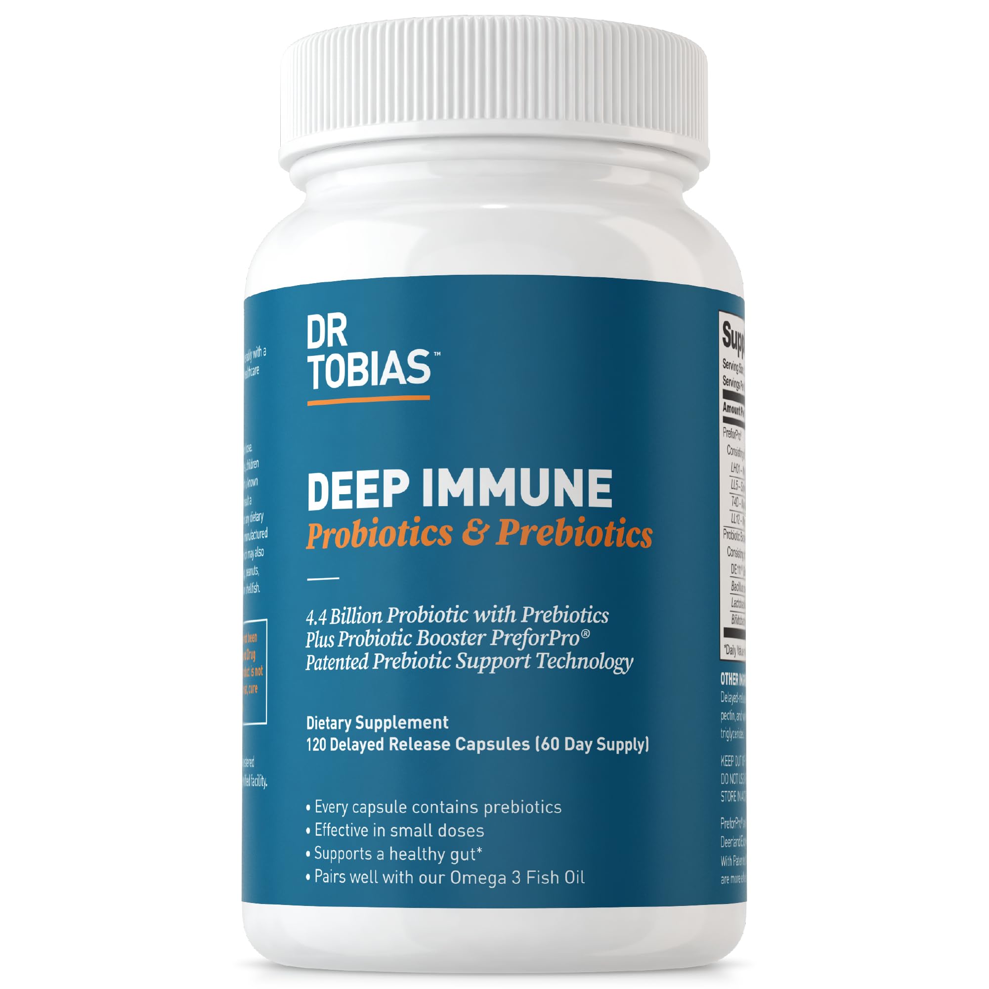 Dr. Tobias Deep Immune Probiotics & Prebiotics, 4.4 Billion CFU Probiotics for Women Dr. Tobias buy supplements canada