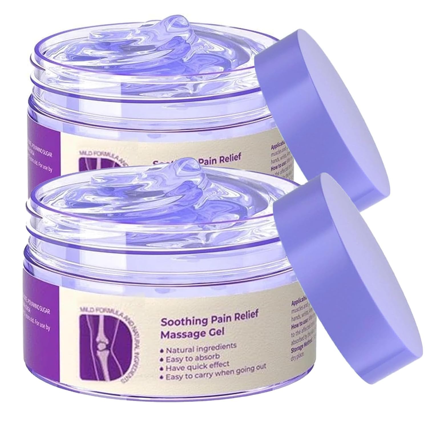 TIMLIFE 2PCS Joint Purple Gel, Purple Relief Soothing Massage Cream,Joint Activities Throughout The Body, Soothes Knees, Lumbar, Neck, Hands, and Feet TIMLIFE buy supplements canada