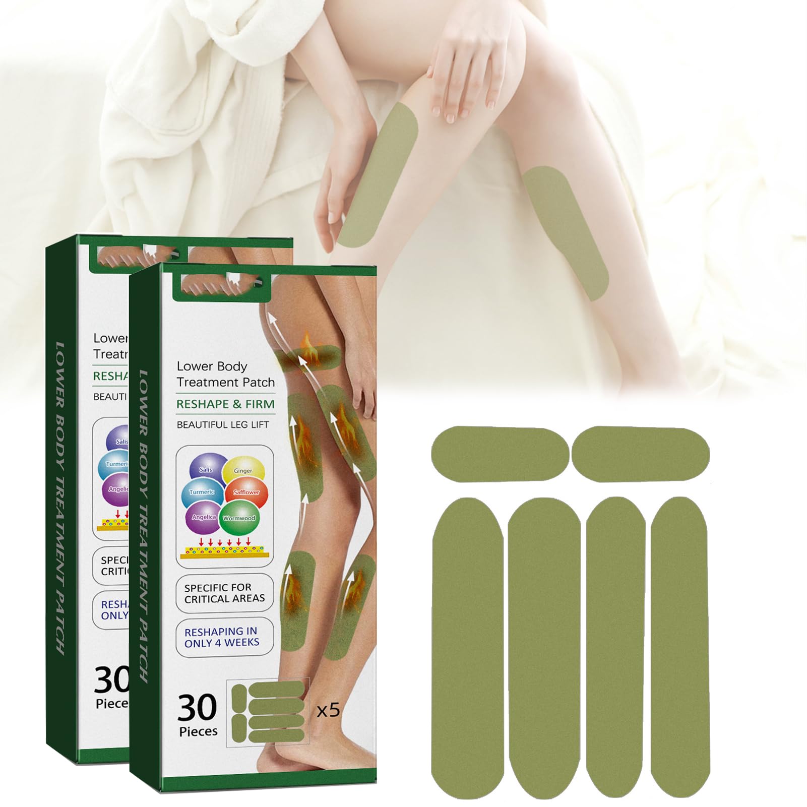 Herballegs Cellulite Reduction Patches, 2 Boxes/60PCS HerbalLegs Patches, Herbal Leg Lifting YSIRFD buy supplements canada