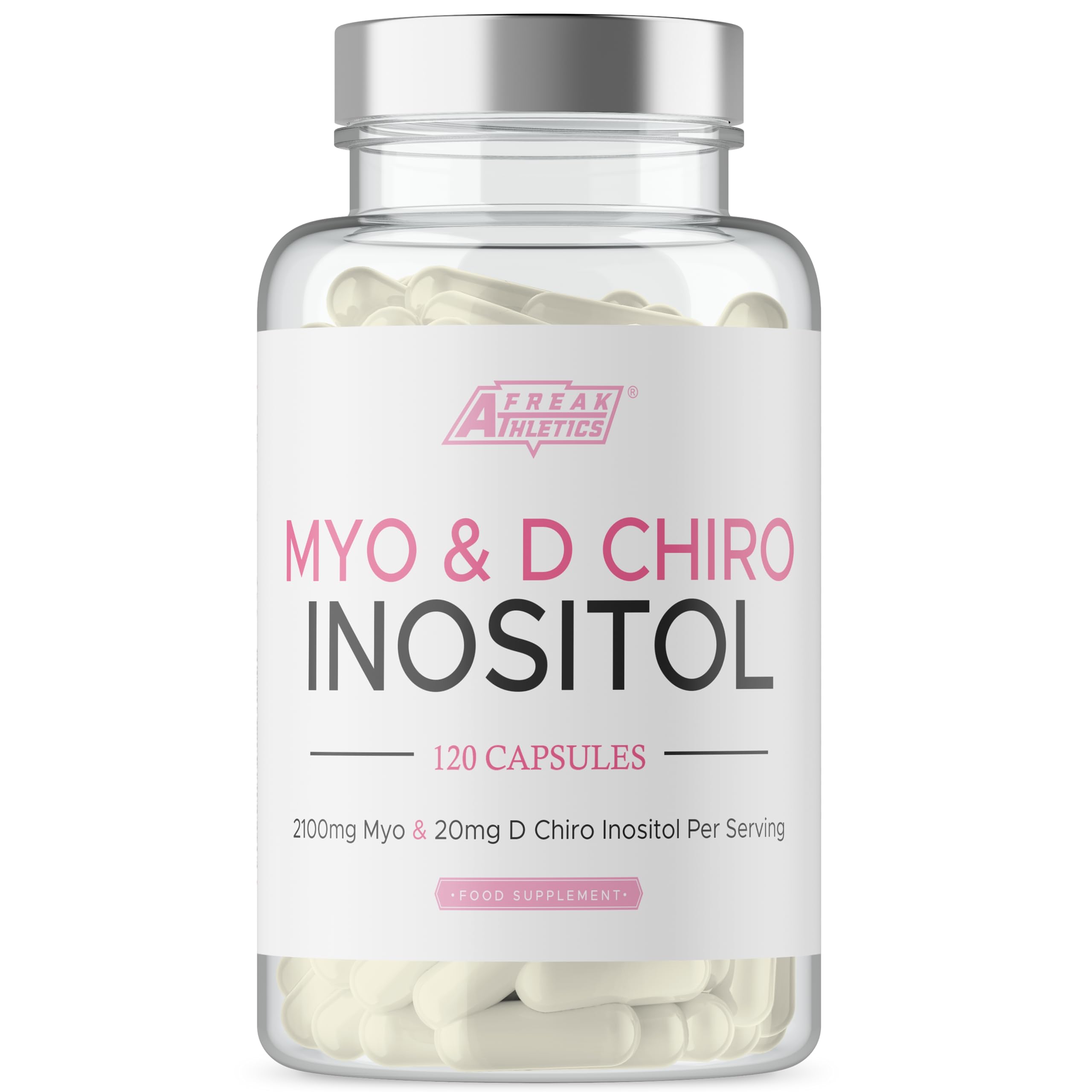 Myo-Inositol & D Chiro Inositol - Supports Women with PCOS -120 Capsules - Promotes Freak Athletics buy supplements canada