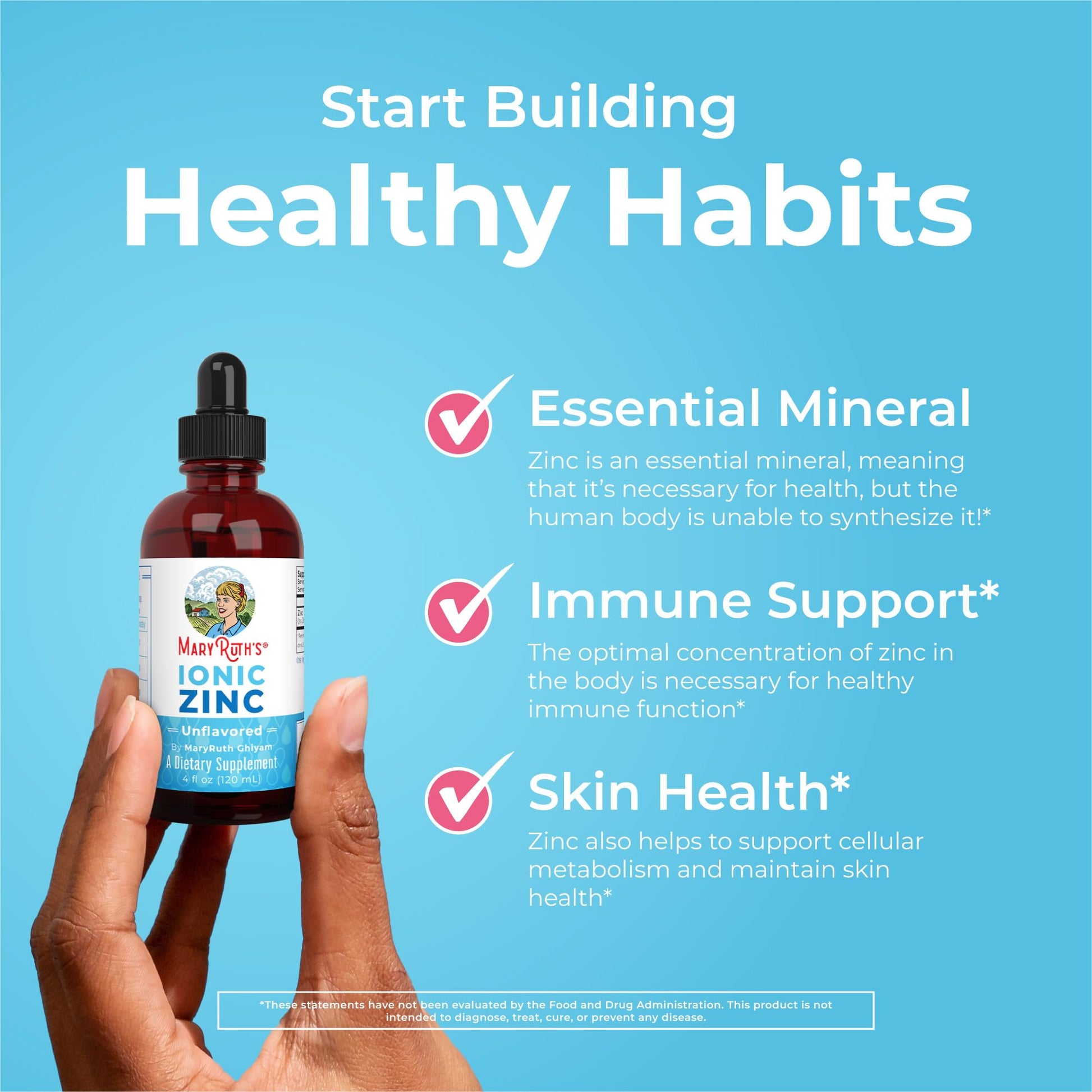 MaryRuth Organics Zinc Supplement for Immune Support, Immune Support Supplement for Kids, Ages 4-13, Zinc Sulfate, Vegan, USDA Organic, Glycerin Based, 2 Fl Oz MARYRUTH'S buy supplements canada