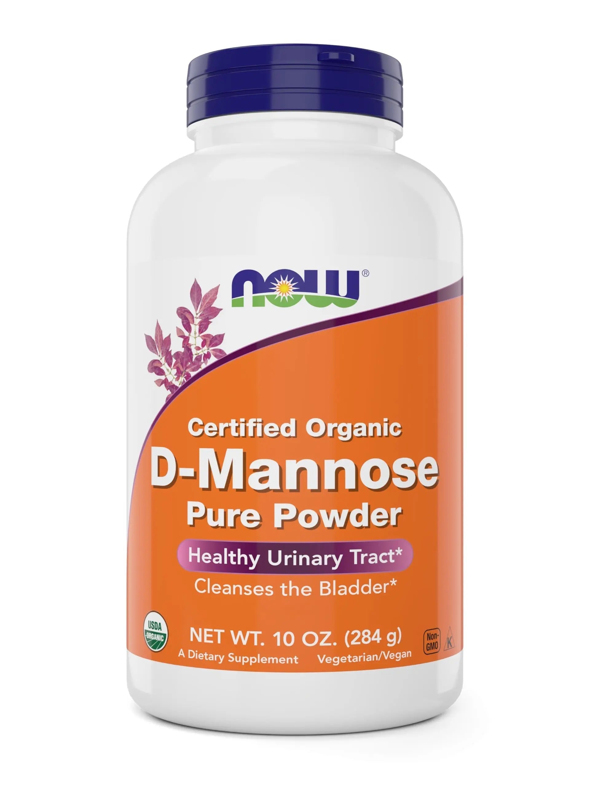 NOW Foods Pure, Organic D-Mannose 10 oz Powder - Bladder Cleanse and Urinary Tract Health Supplement - Non-GMO - Vegan Friendly - 2000mg / 2 Grams per Serving NOW Foods buy supplements canada