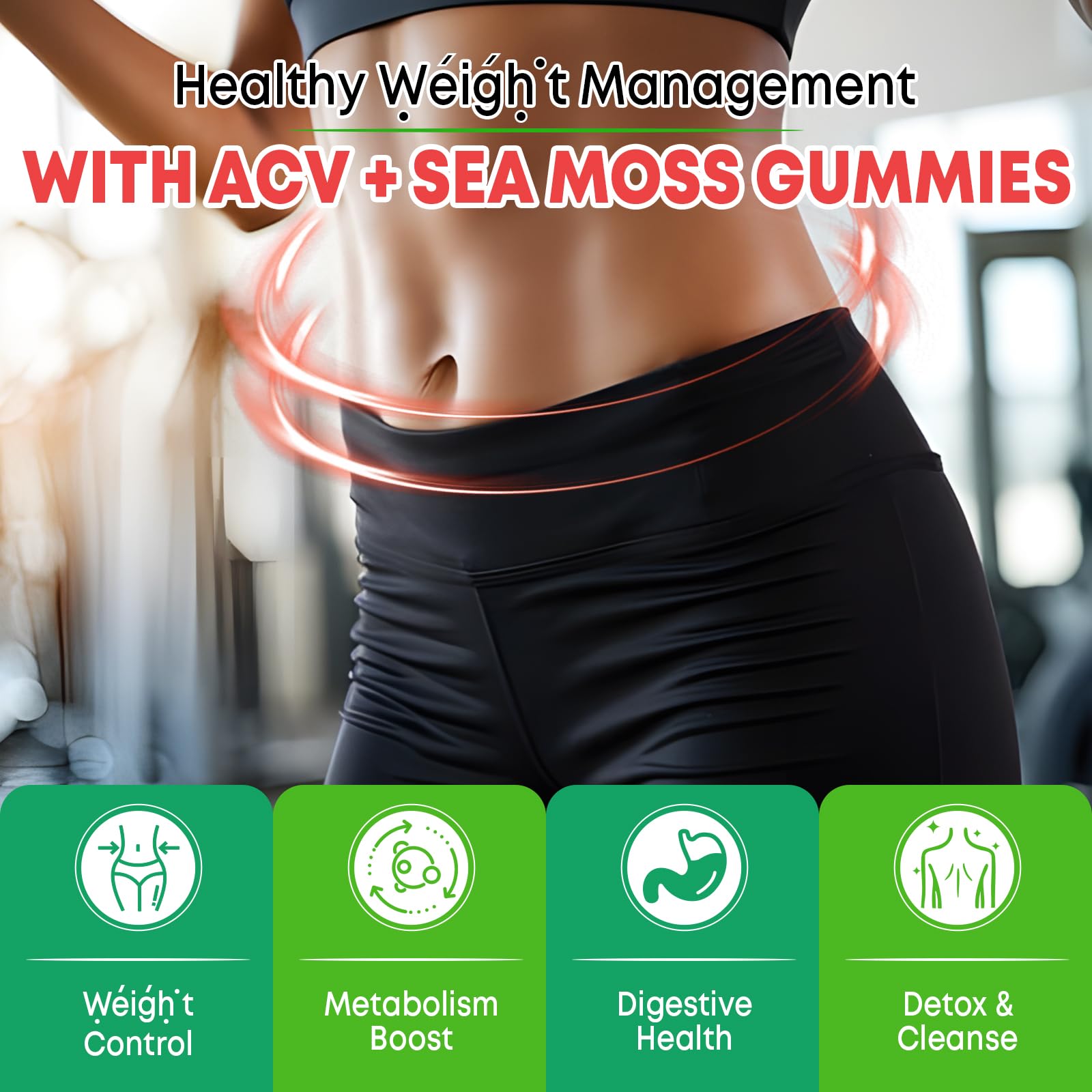 Vazatisi 2 Pack Apple Cider Vinegar Gummies, ACV with Sea Moss Gummies for Metabolism, Digestion, Detox, Gut & Immune Health, Apple Flavored -120 Count Vazatisi buy supplements canada