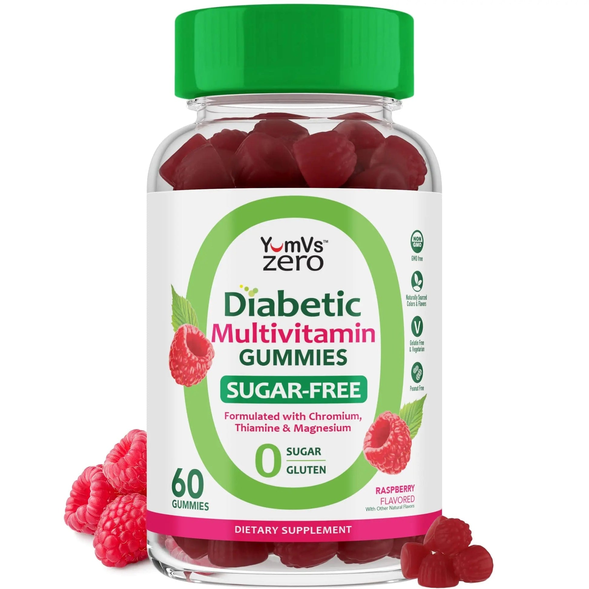 YUM-V'S Multivitamin for Women & Men – Sugar Free Multivitamin Gummies – Zero Sugar Gummy with Chromium, Thiamine & Magnesium YUM-V'S buy supplements canada