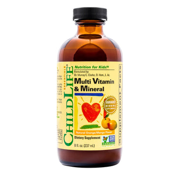 CHILDLIFE ESSENTIALS Kids Multivitamin & Mineral - Kids Vitamins, Liquid Multivitamin for Kids, Toddler Multivitamins, Liquid Vitamins, Baby Multivitamin - Natural Orange & Mango, 8 Fl Oz (Pack of 1) CHILDLIFE ESSENTIALS buy supplements canada