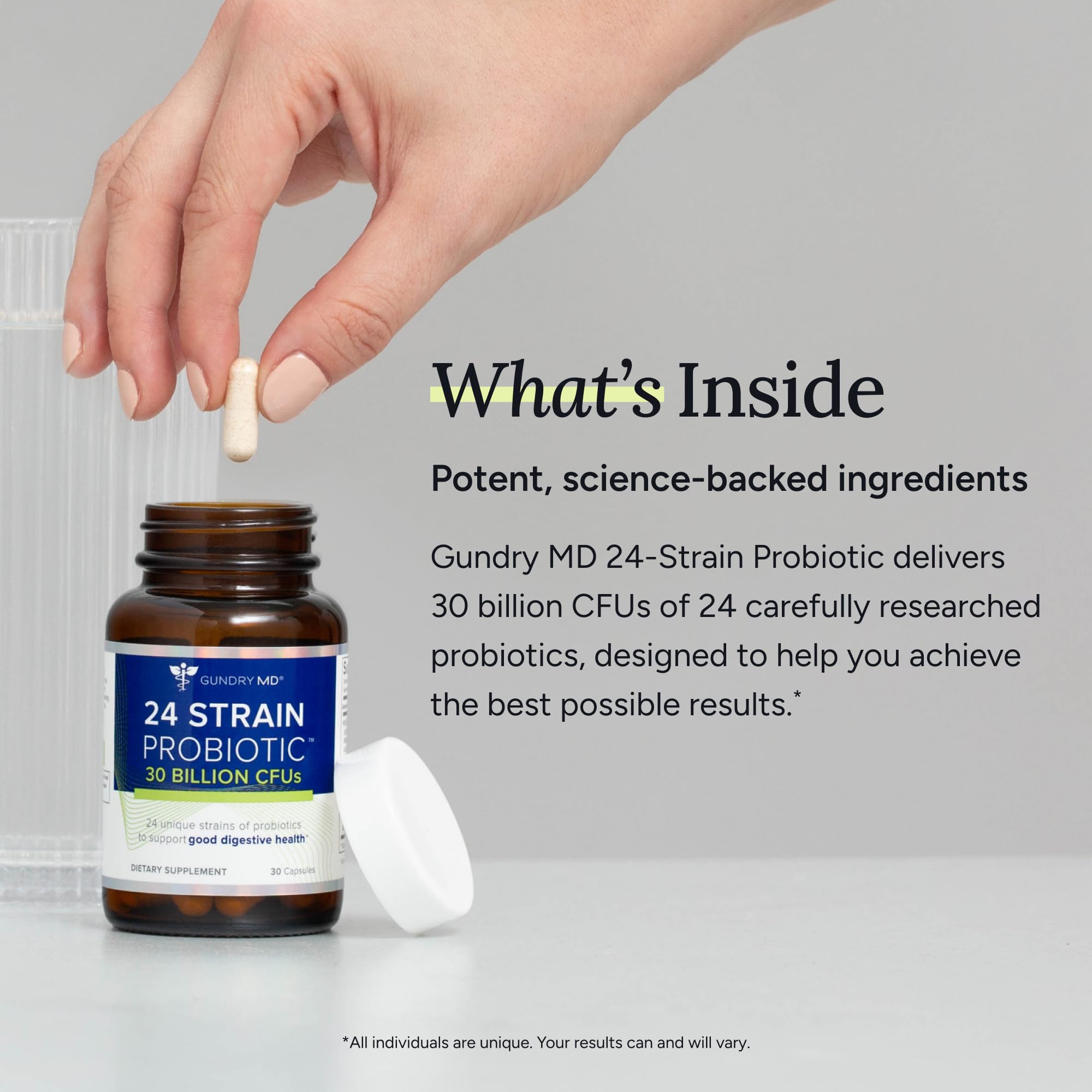 Gundry MD® 24 Strain Probiotic with 30 Billion CFUs, 30 Count Gundry MD buy supplements canada