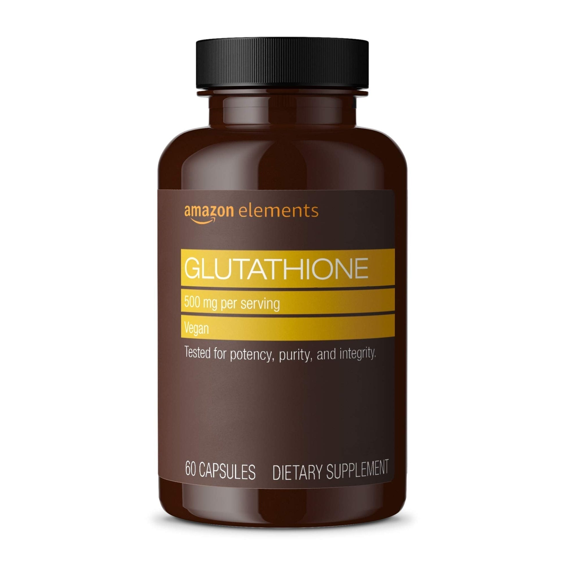 Amazon Elements Glutathione, Vegan, 500mg per Serving, 60 Capsules Amazon Elements buy supplements canada