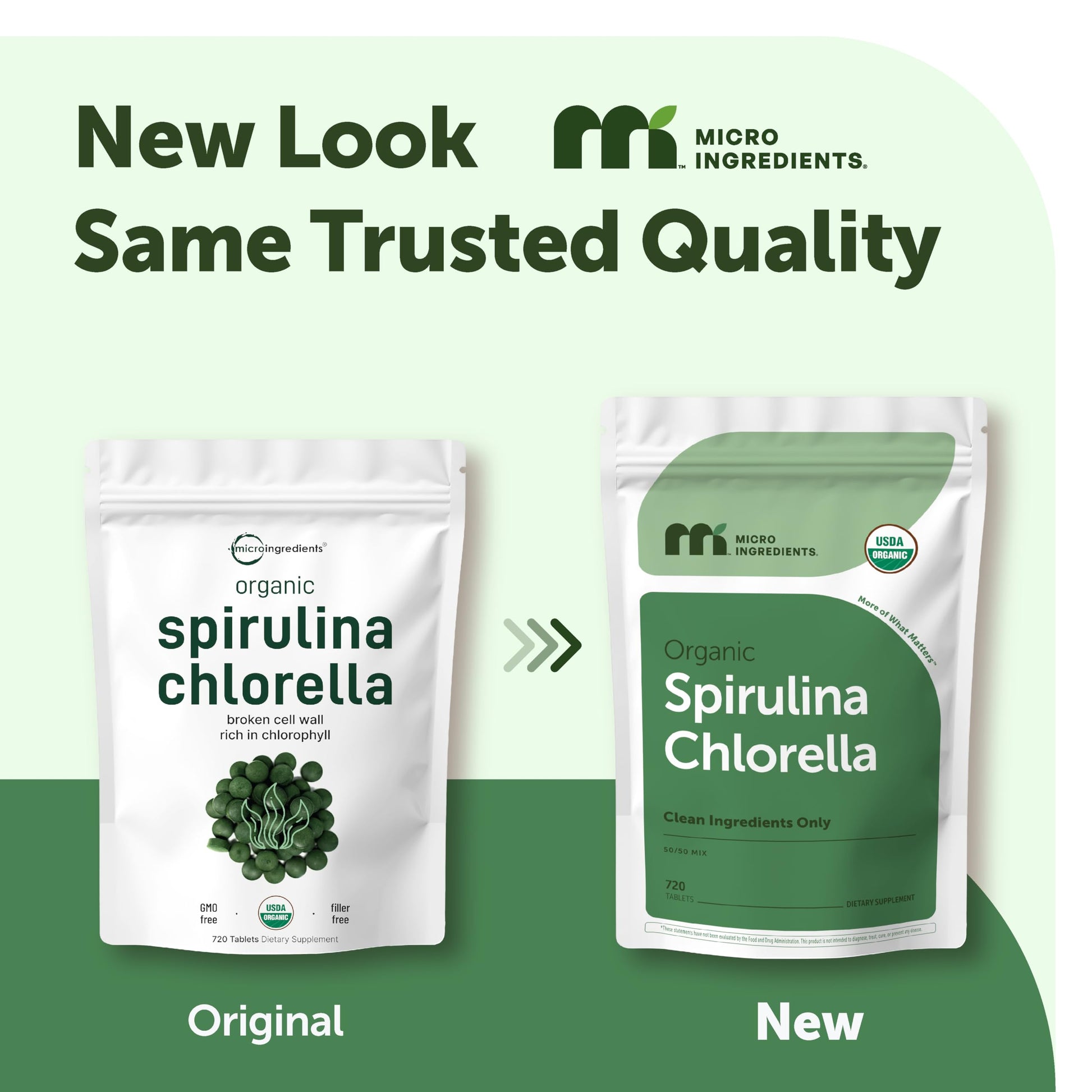 Micro Ingredients Organic Spirulina Chlorella Tablets, 720 Count | 4 Month Supply | 50/50 Algae Blend | Broken Cell Wall | Non-GMO, Filler Free Micro Ingredients buy supplements canada