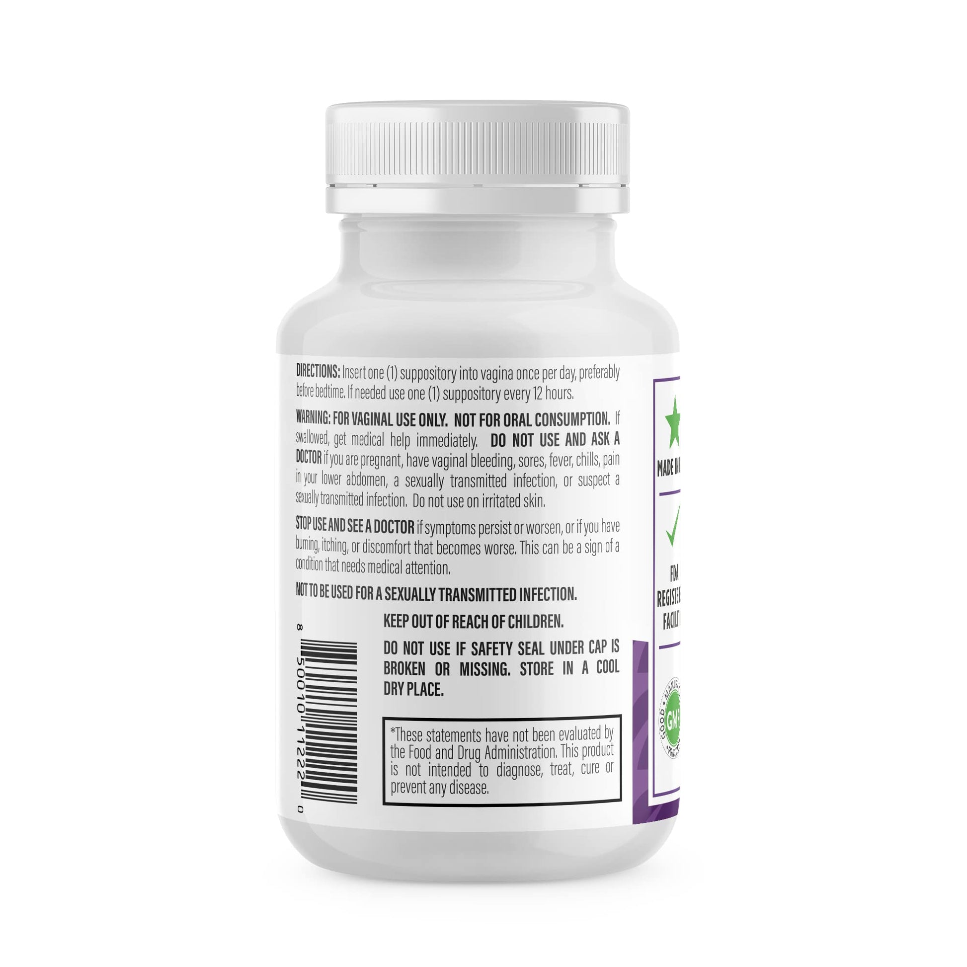 NewLife Naturals Boric Acid Vaginal Suppositories 600mg (60 Pack) with 28 Applicators - for pH Balance NewLife Naturals buy supplements canada
