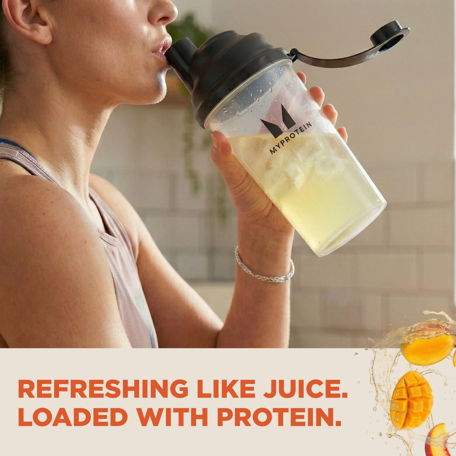 Myprotein Clear Whey Isolate Protein Powder, 1.1 Lb (20 Servings) Peach Mango, 20g Protein per Serving, Naturally Flavored Drink Mix Myprotein buy supplements canada