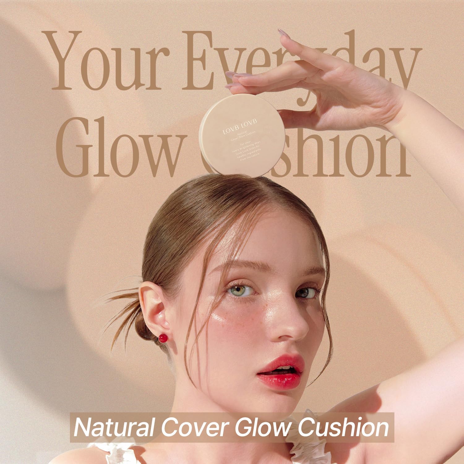 LOVB LOVB Natural Cover Glow Cushion Foundation | Satin Radiant Finish | Korean Foundation Makeup | Long-Lasting Natural Coverage | for All Skin Types 0.42 oz. (23N Natural Beige) LOVB LOVB buy supplements canada