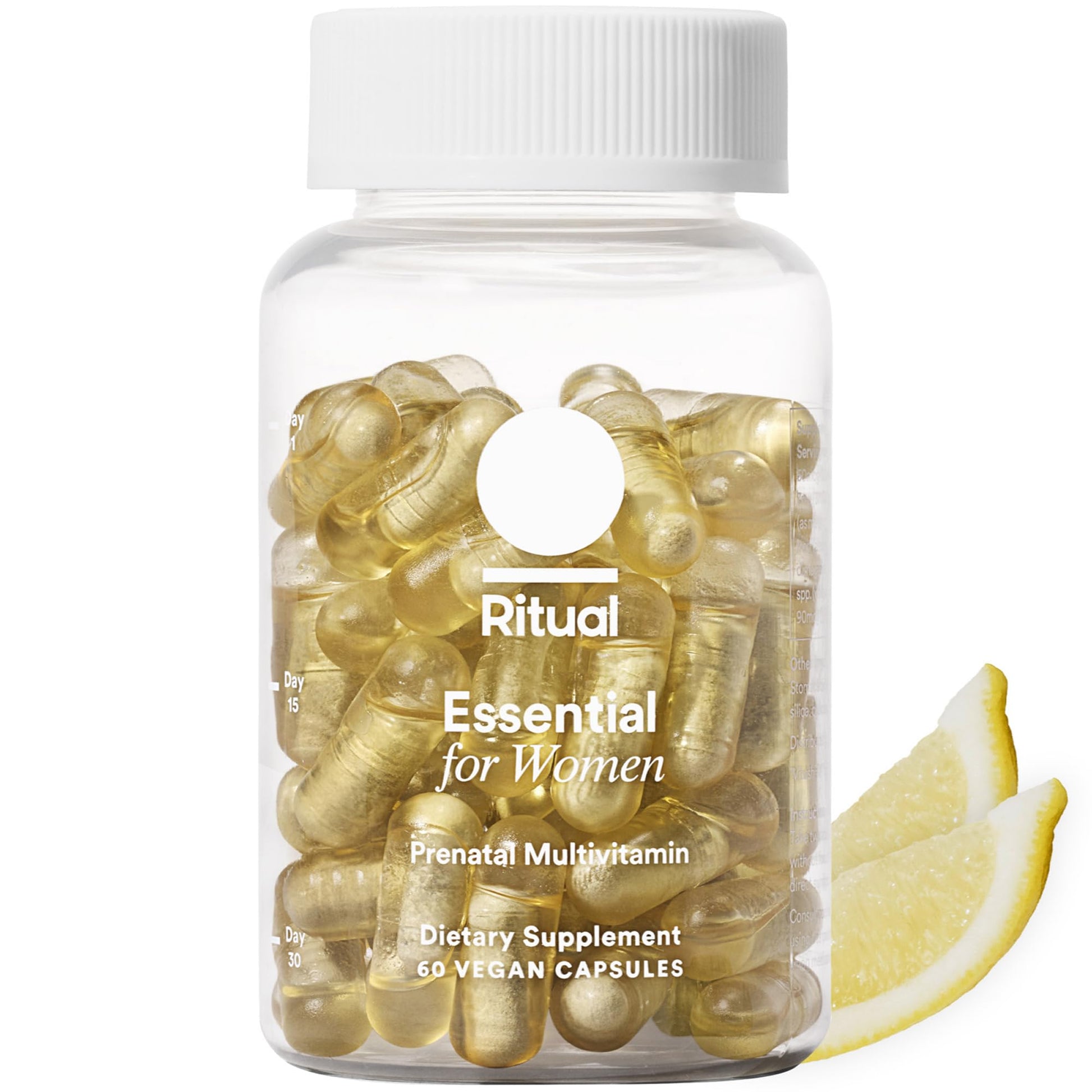 Ritual Essential for Women Prenatal Multivitamin: Folate & Choline for Neural Tube Support, Omega-3 DHA for Fetal Brain Development, Iron, Calcium-Helper D3 & K2, Non-GMO, Vegan, Citrus, 30 Days Ritual buy supplements canada