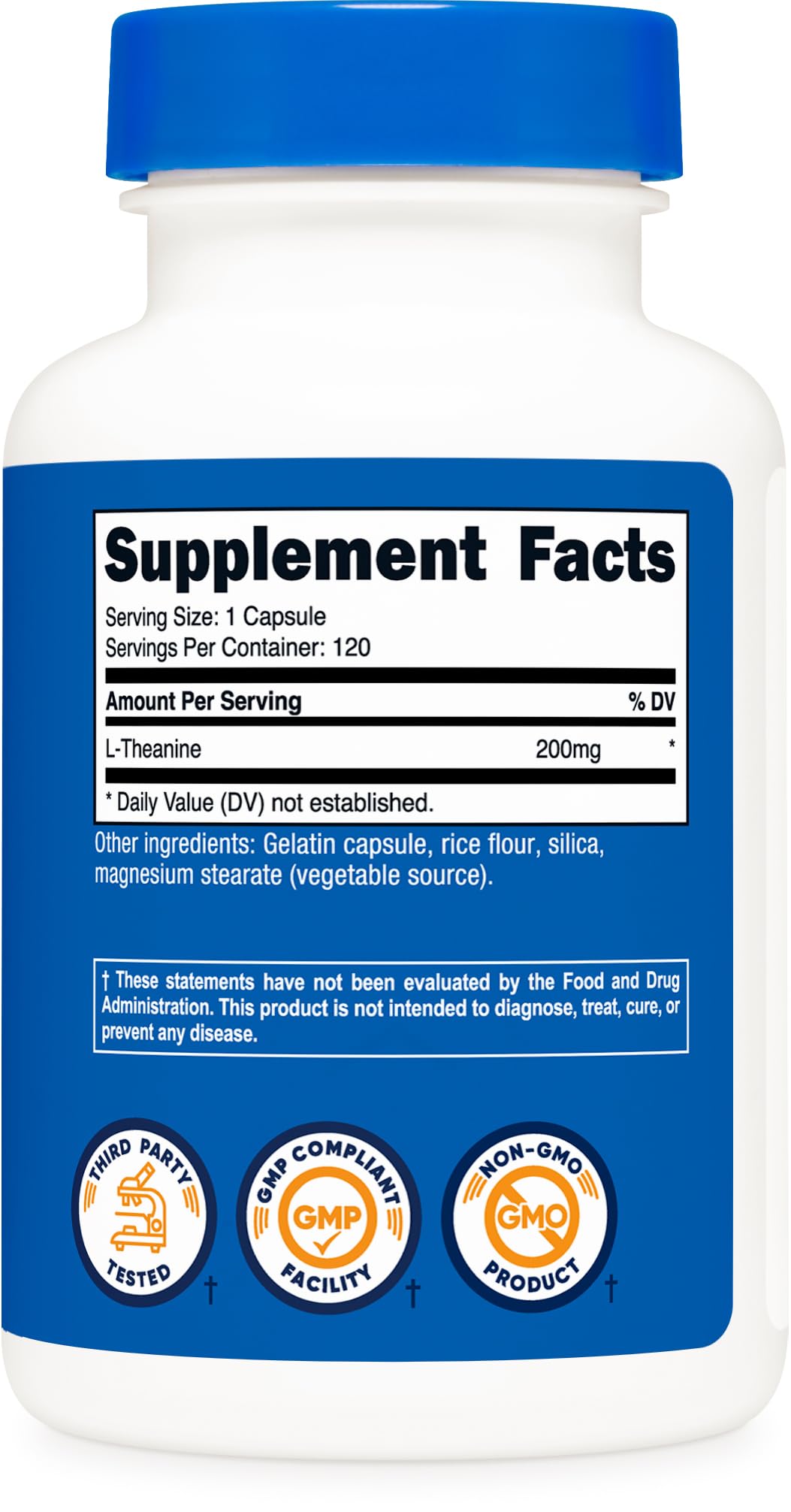 Nutricost L-Theanine 200mg, 120 Capsules, Double Strength - Non-GMO, Gluten Free Nutricost buy supplements canada