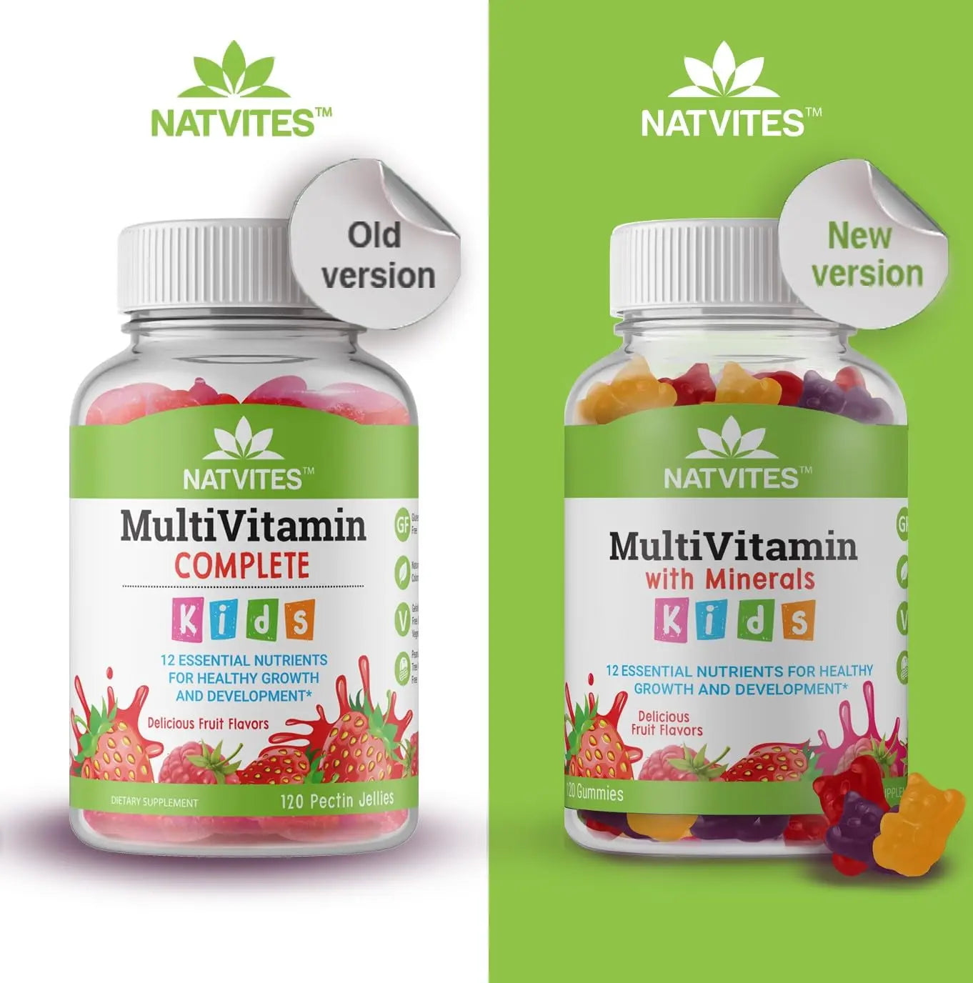 Natvites Complete Kids Multivitamin Gummies – 120 Count of Essential Daily Vitamins & Minerals for Immune Support, Focus, & Growth Natvites buy supplements canada